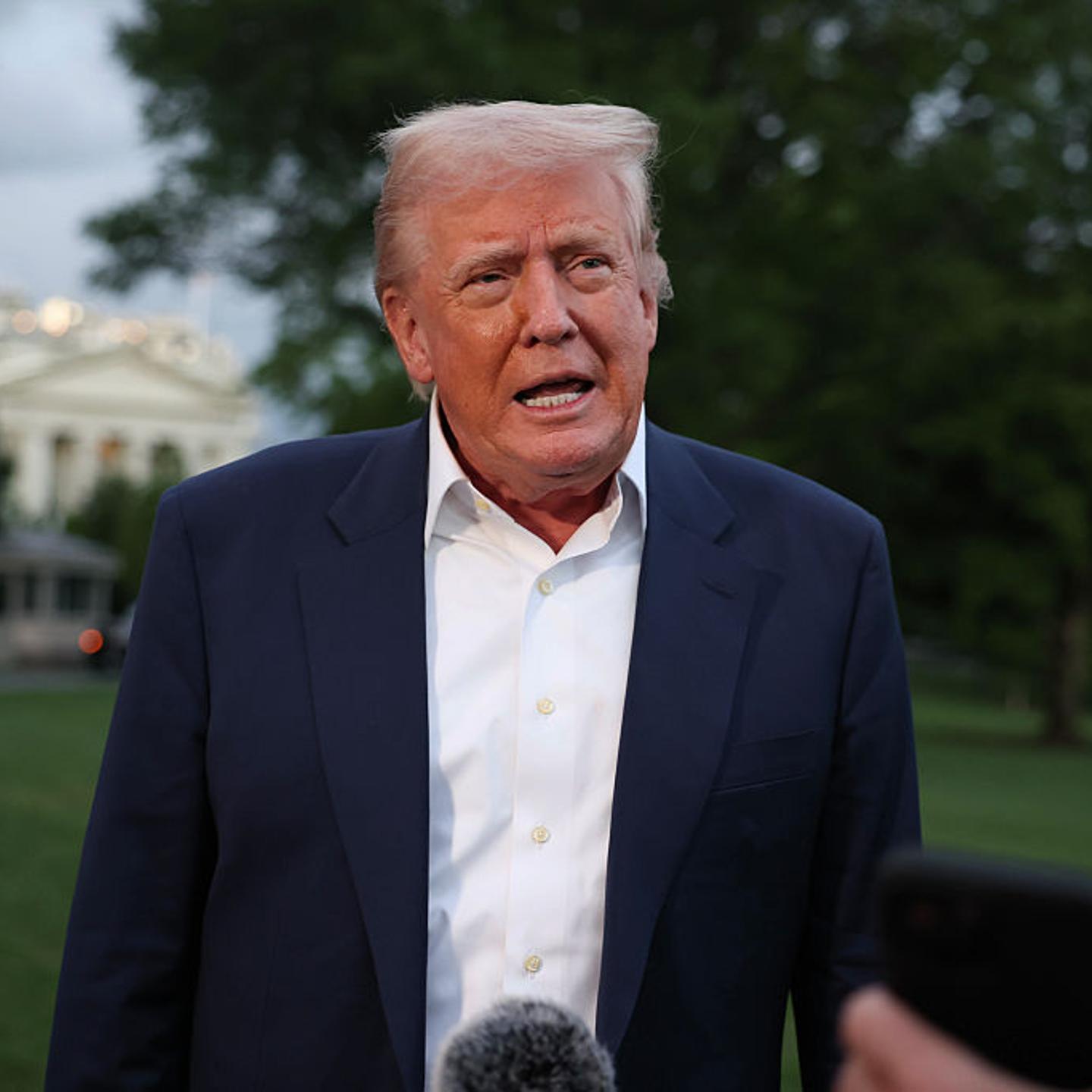 President Trump Returns To The White House After Weekend In Florida
