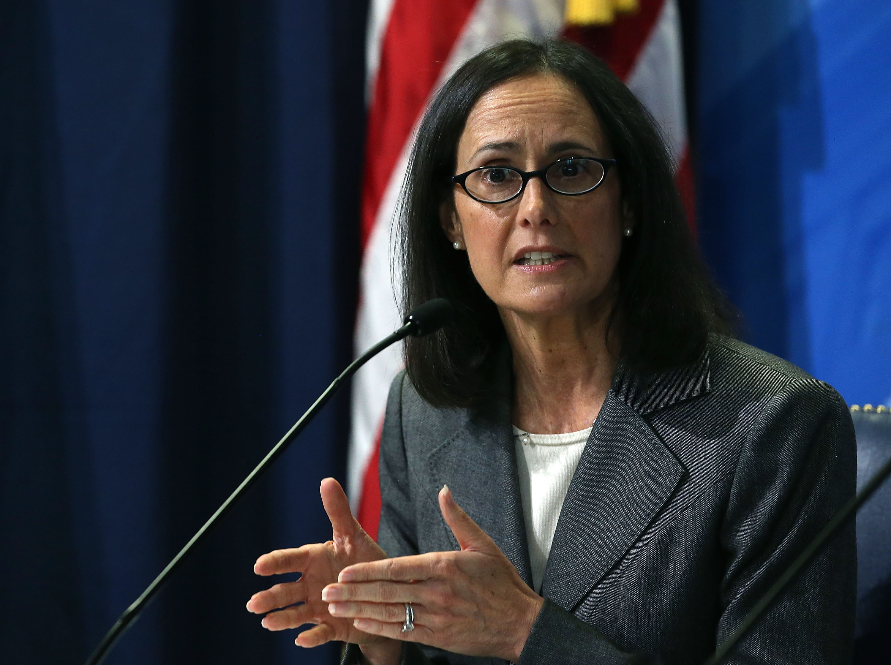 Illinois Attorney General, Lisa Madigan speaks on Nov. 4, 2015 in Washington, D.C.