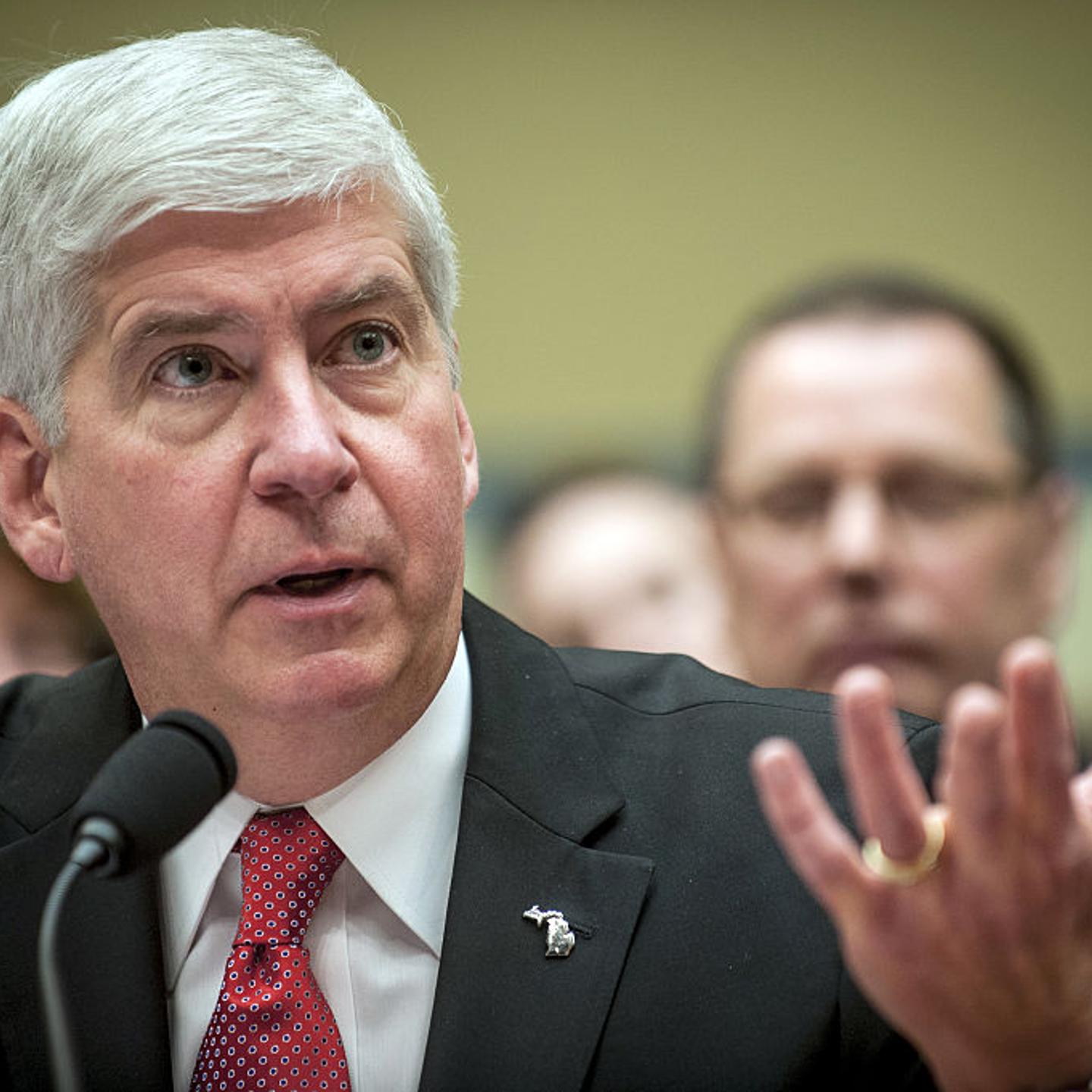 Michigan Governor Rick Snyder At Congressional Hearing On Flint Water Crisis