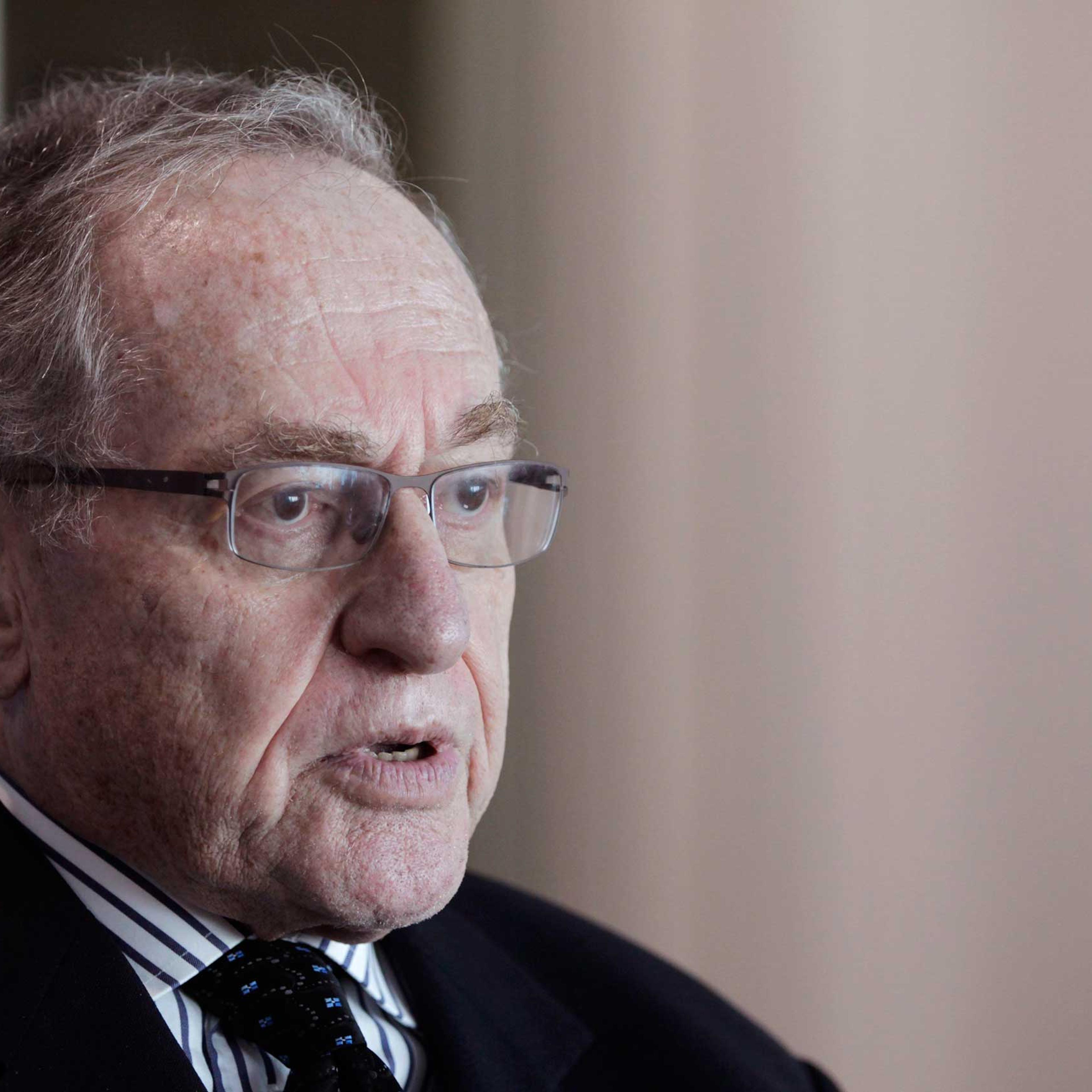 Attorney and law professor Alan Dershowitz discusses allegations of sex with an underage girl levelled against him, during an interview at his home in Miami Beach
