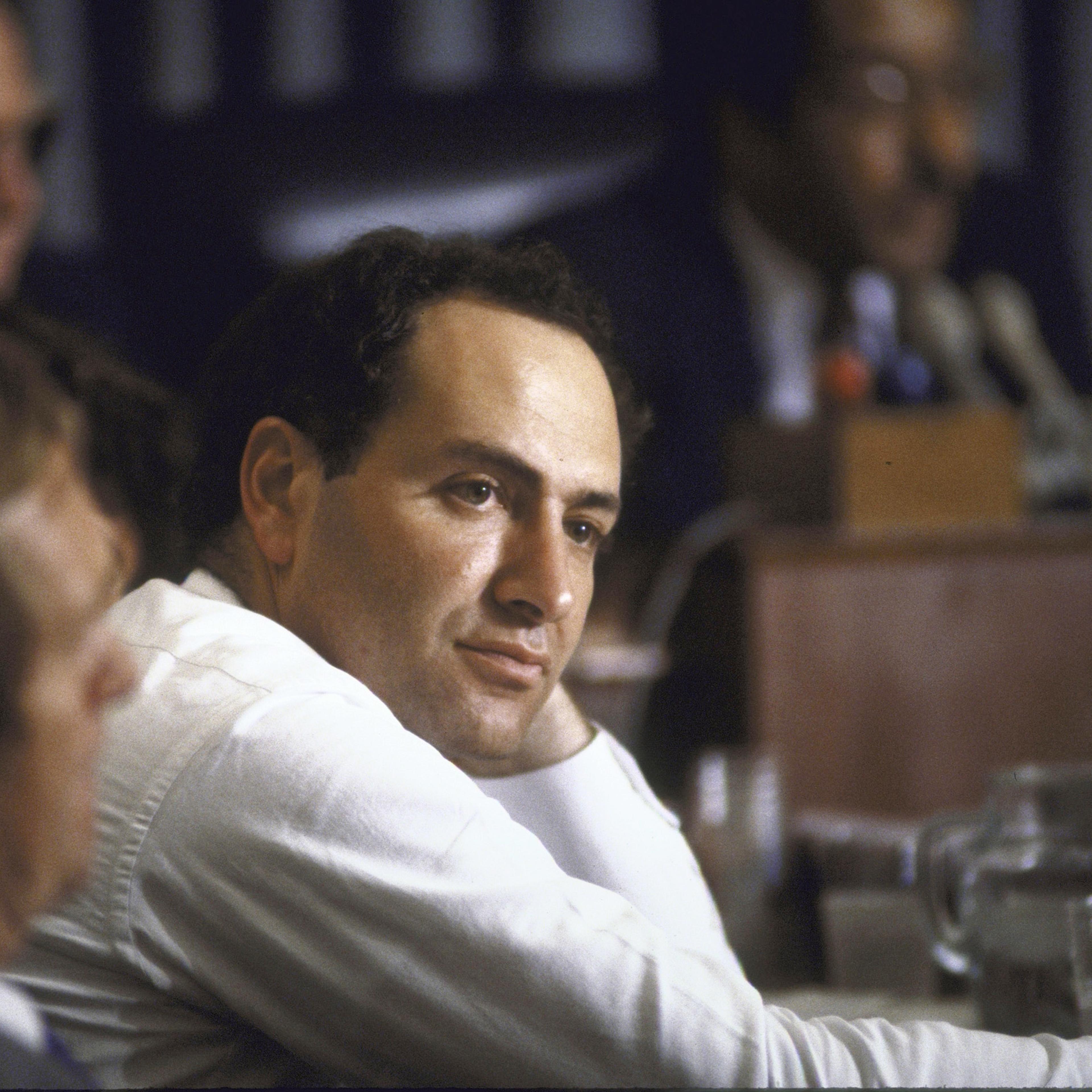 Rep. Charles E. Schumer at House Budget Committee mark up, 1985.