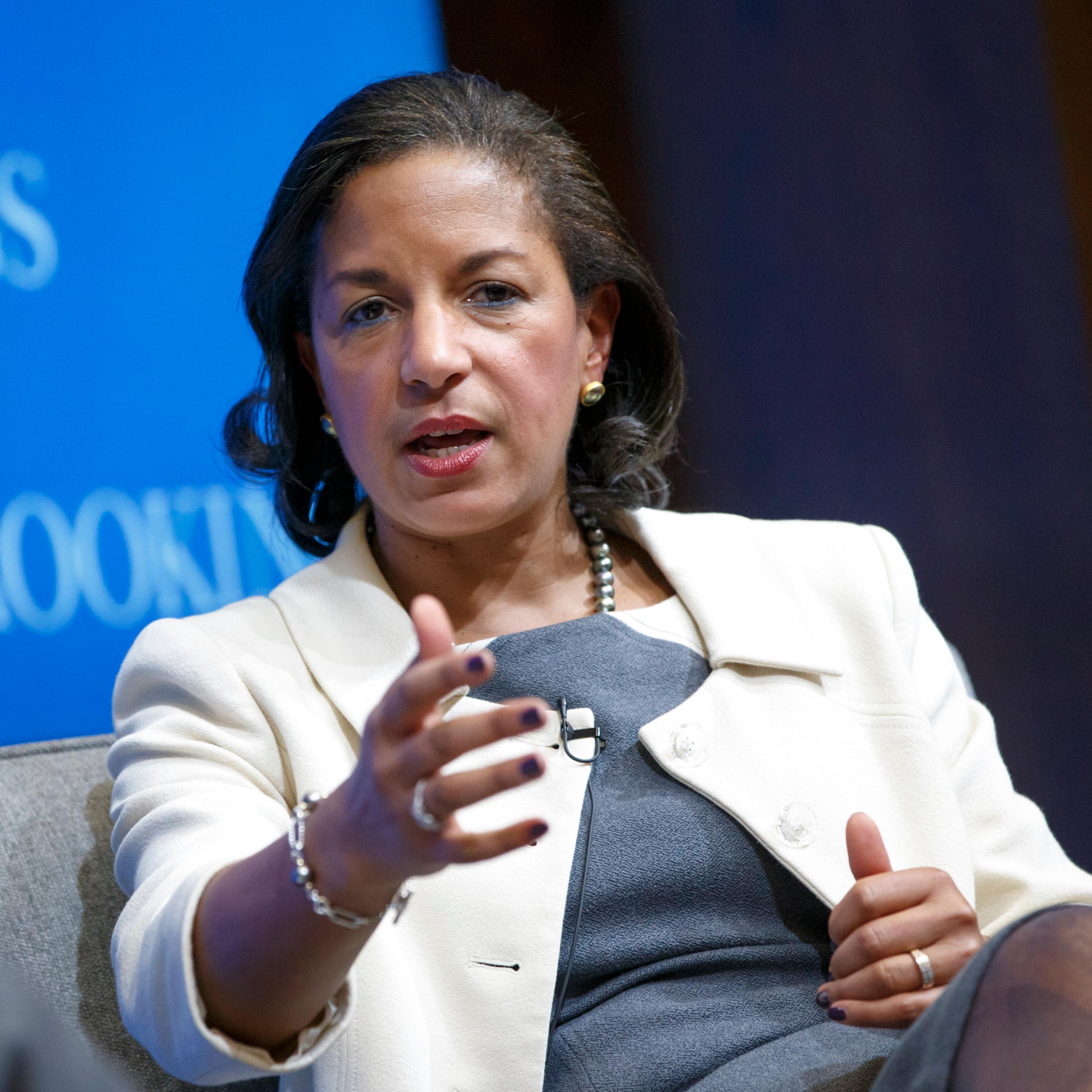 National Security Adviser Susan Rice speaks at the Brookings Institution to outline President Barack Obama's foreign policy priorities on Feb. 6, 2015, in Washington.