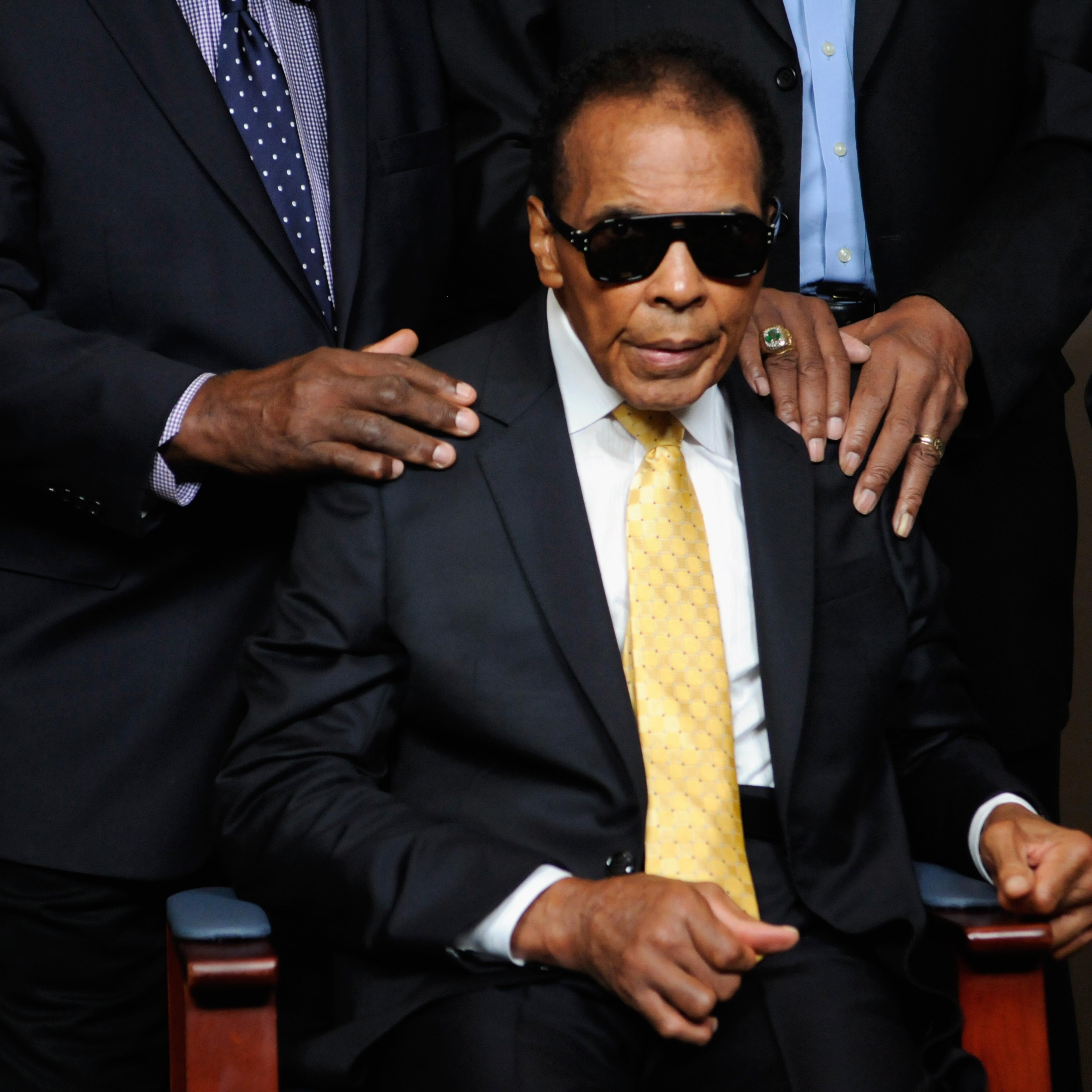 Muhammad Ali attends the 2014 Muhammad Ali Humanitarian Awards at the Louisville Marriott Downtown on September 27, 2014 in Louisville, United States.