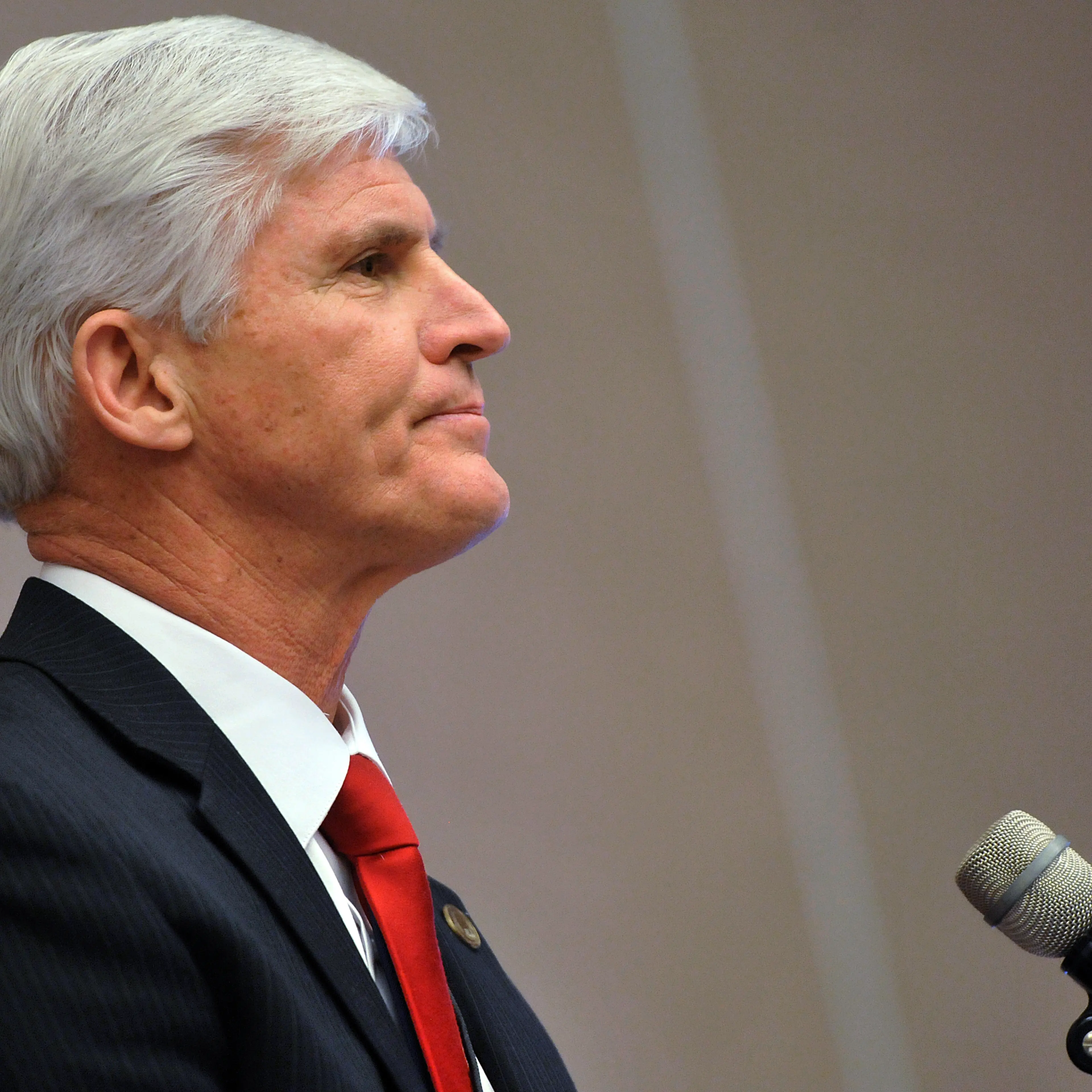 Republican National Committeeman Dave Agema speaks in Lansing, Mich. on Dec. 14, 2013.