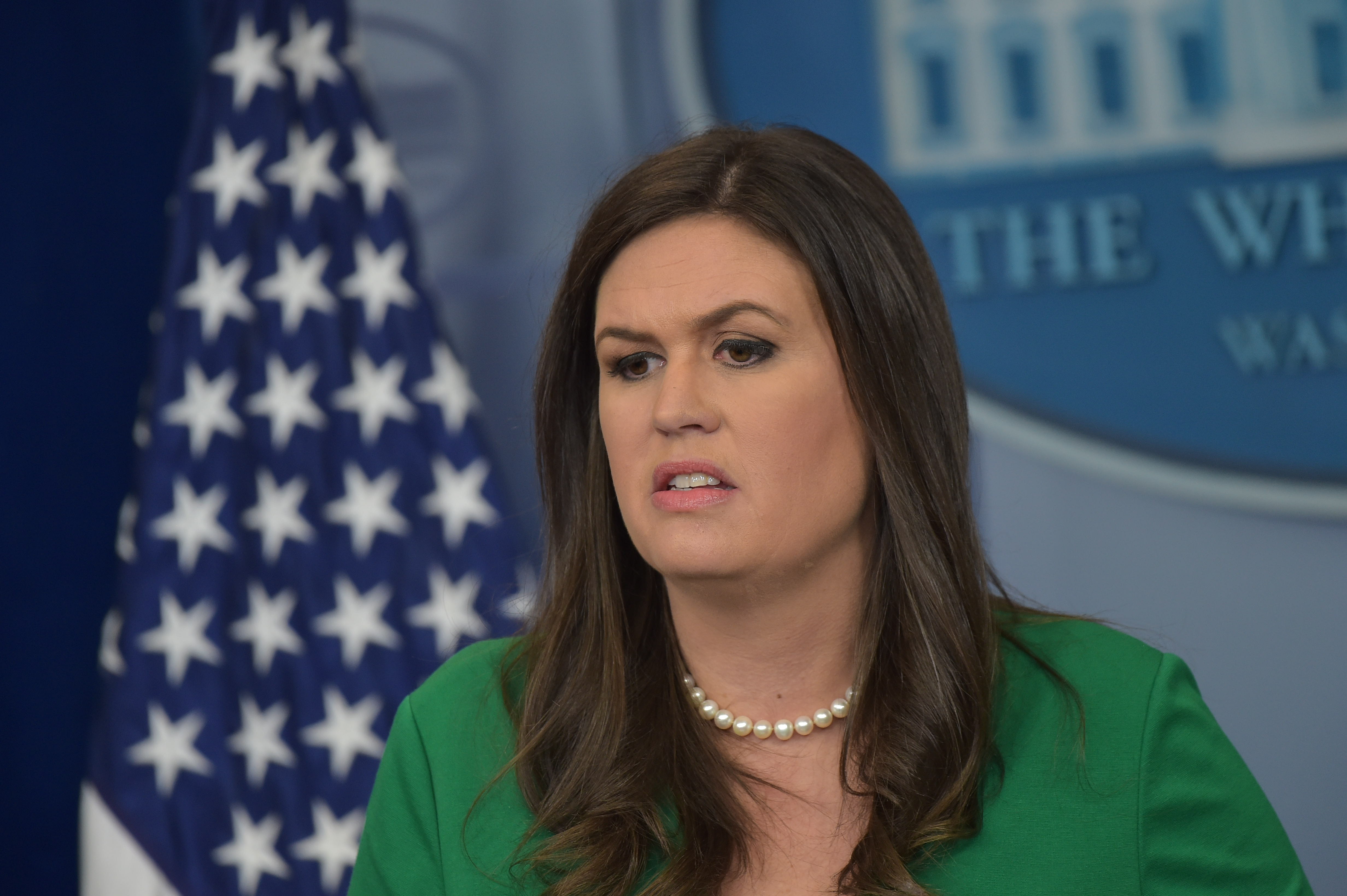 Sarah Huckabee Sanders White House briefing Las Vegas