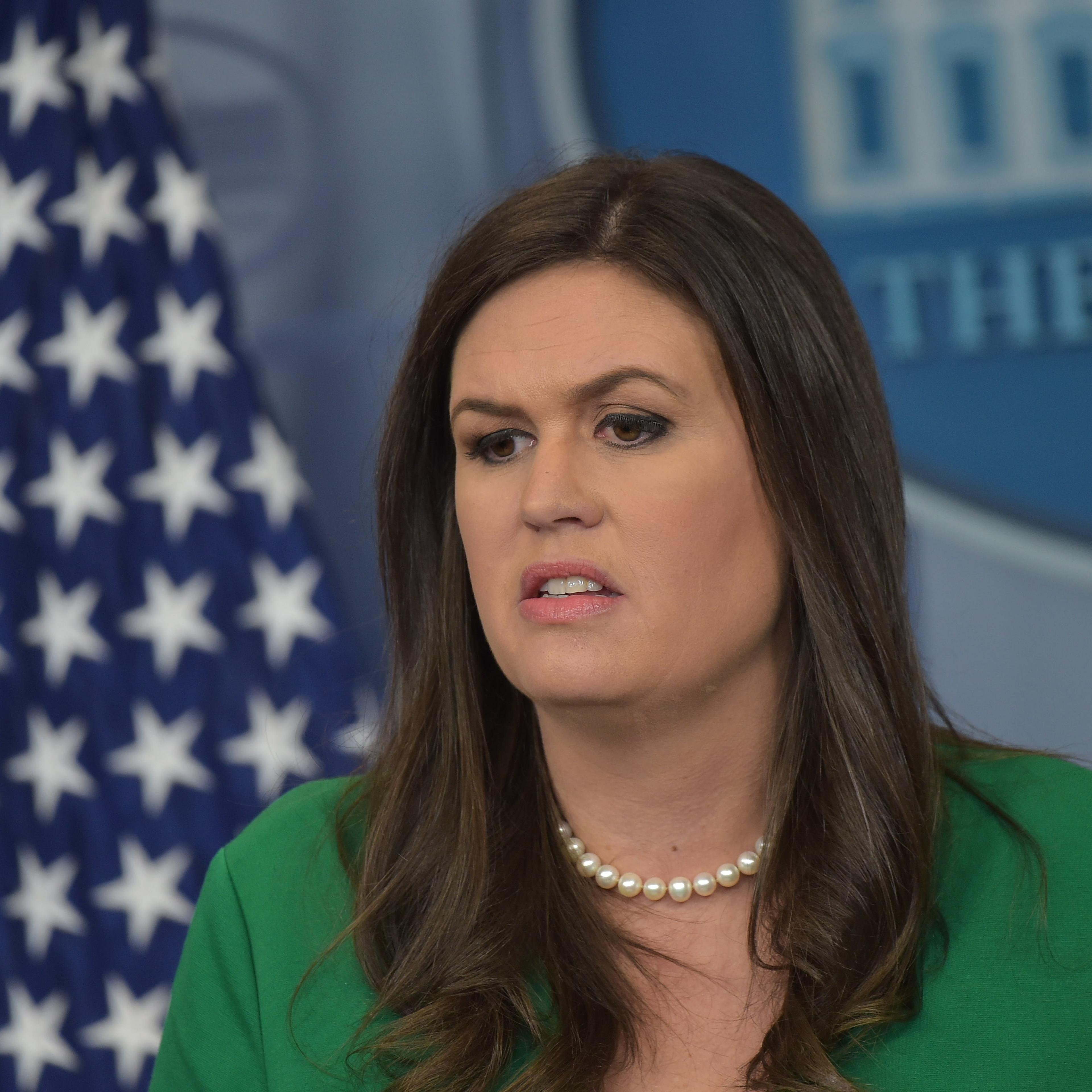 Sarah Huckabee Sanders White House briefing Las Vegas