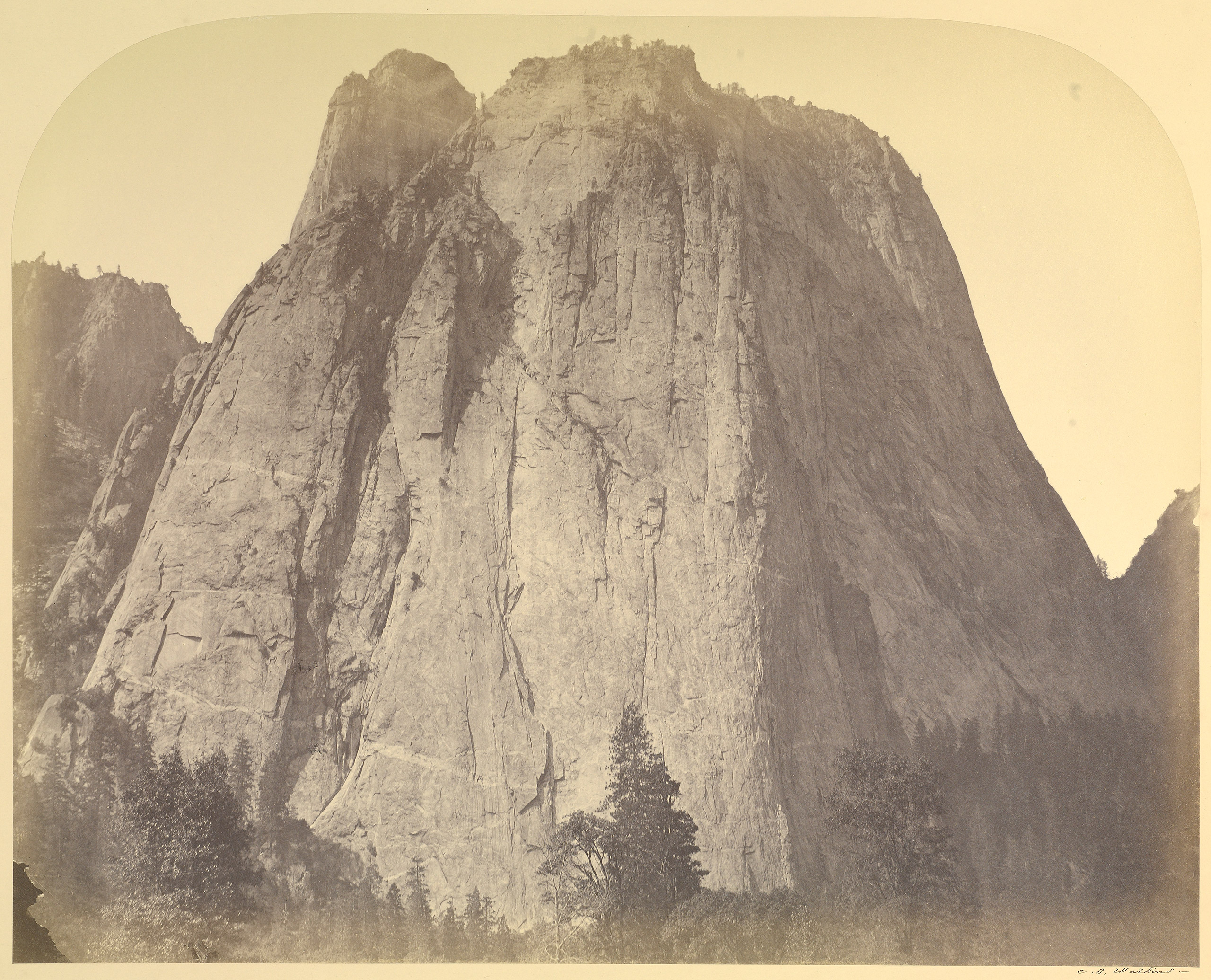 Yosemite national park photographed by Carleton Watkins in 1861.