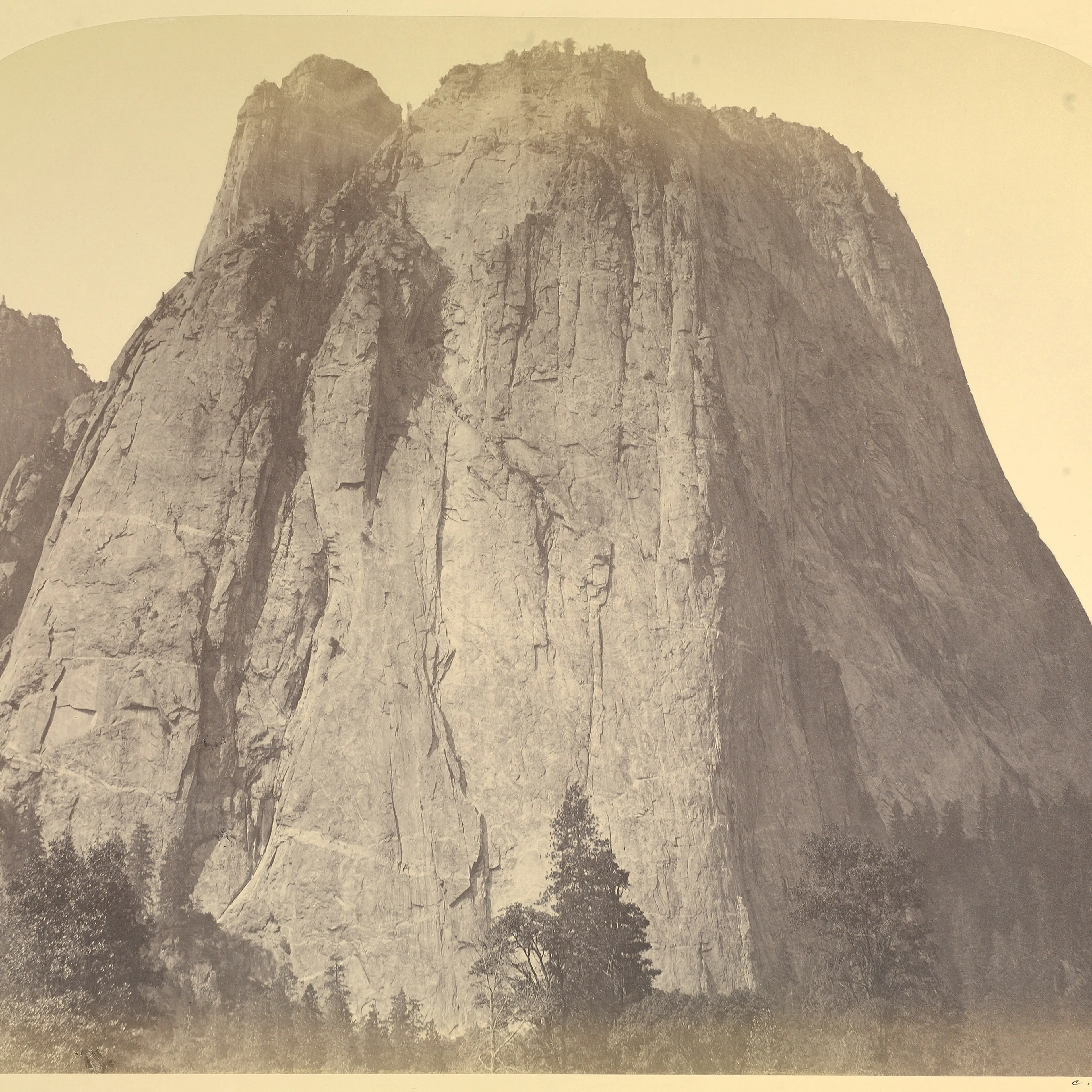 Yosemite national park photographed by Carleton Watkins in 1861.