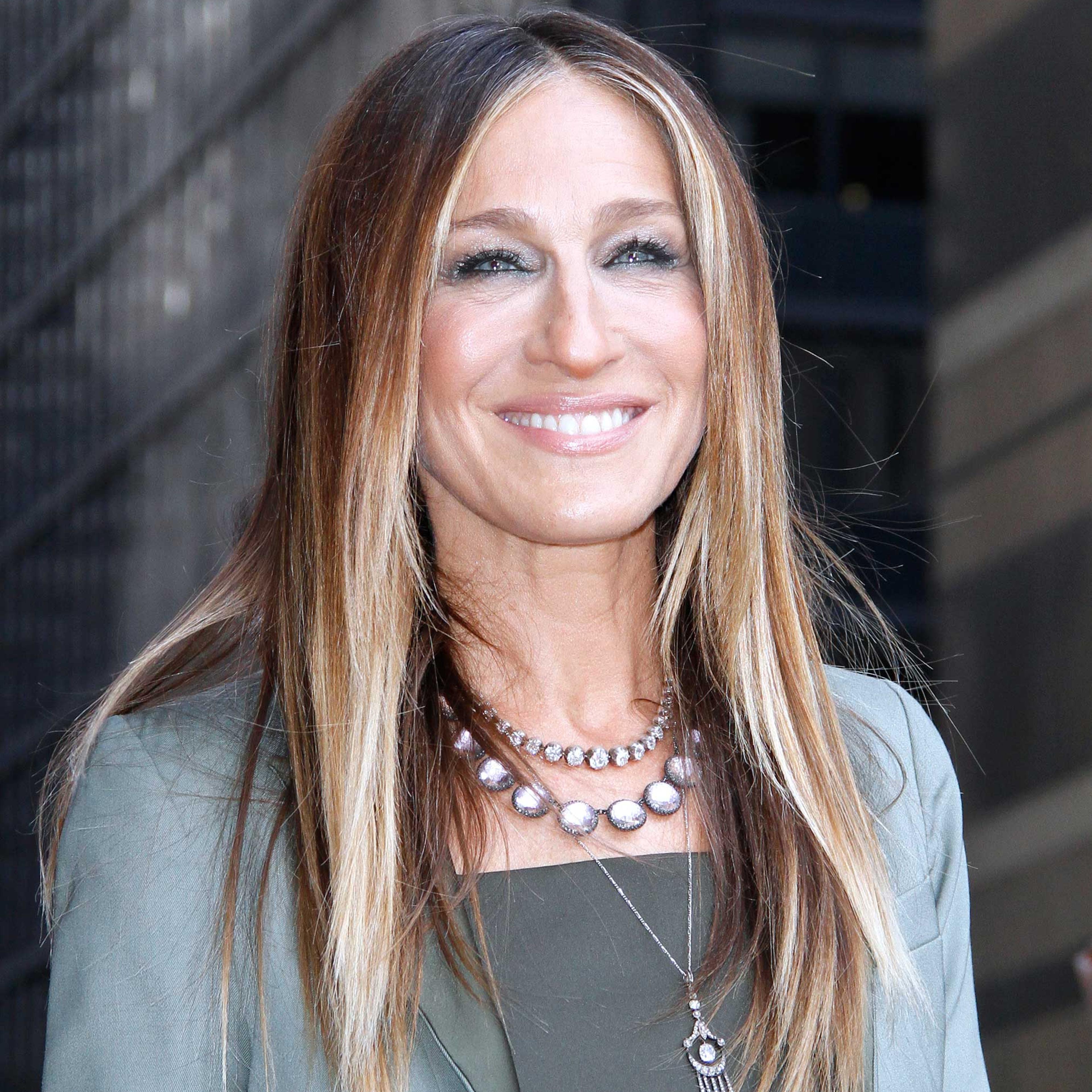 Sarah Jessica Parker leaves the "Late Show with David Letterman" at Ed Sullivan Theater in New York City on April 13, 2015.