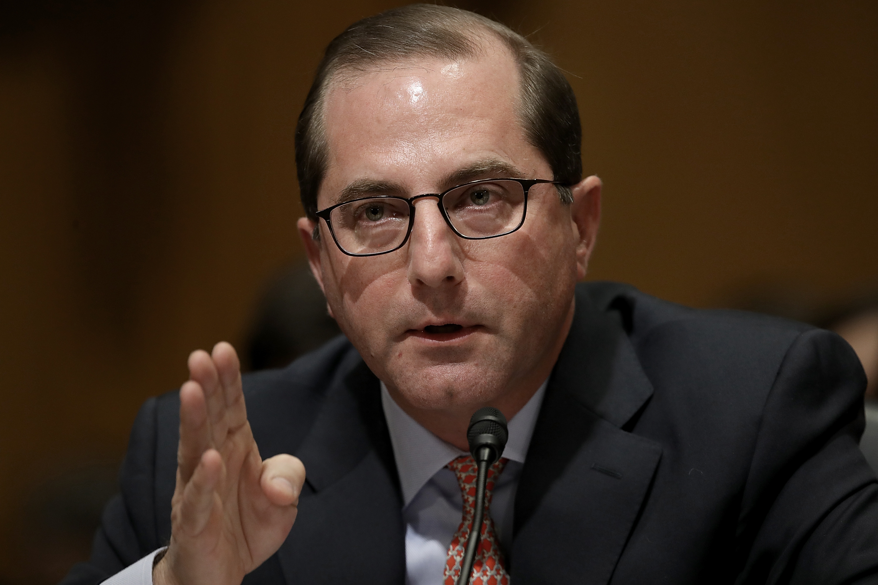 Health And Human Services Secretary Nominee Alex Azar Testifies To Senate Committee At His Confirmation Hearing