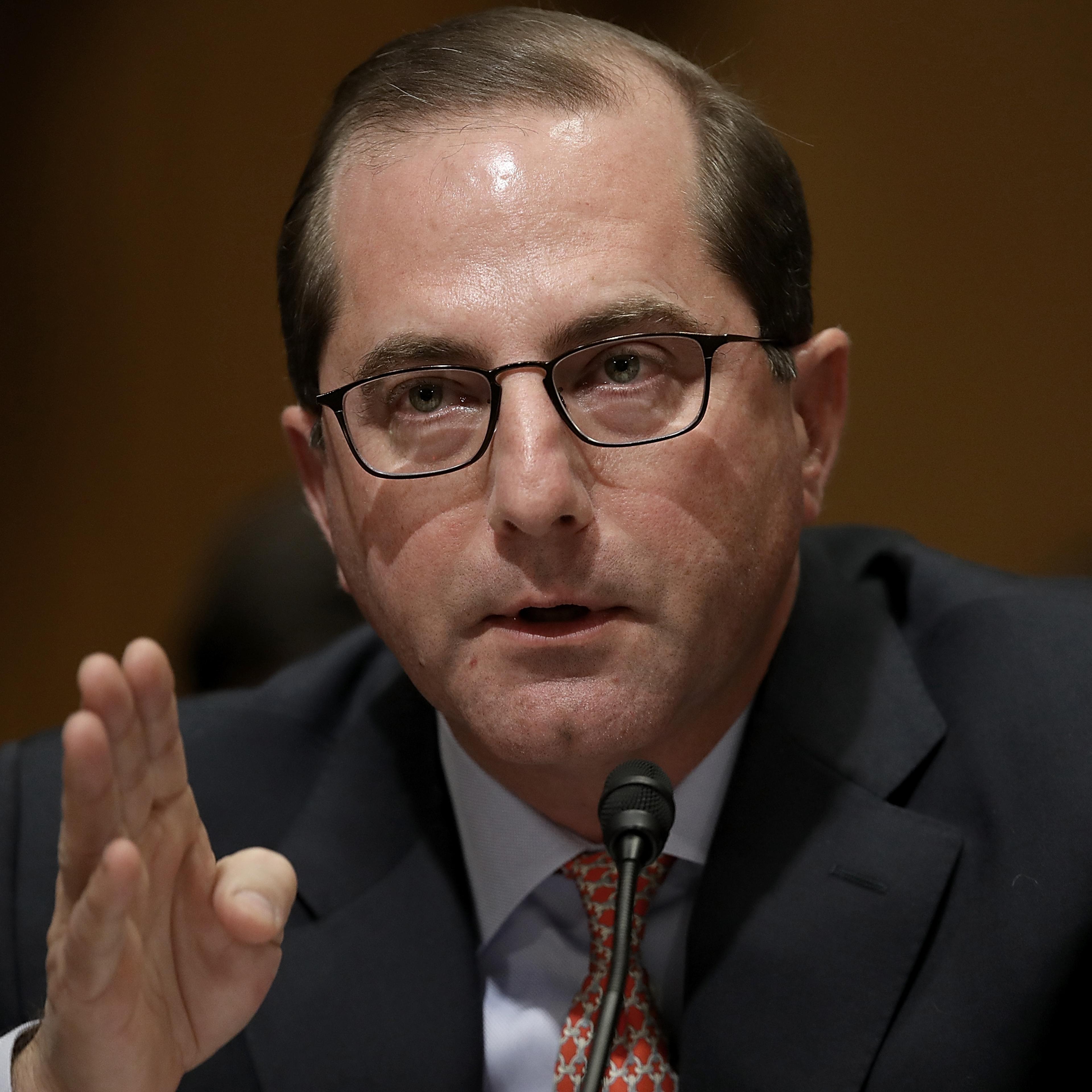 Health And Human Services Secretary Nominee Alex Azar Testifies To Senate Committee At His Confirmation Hearing