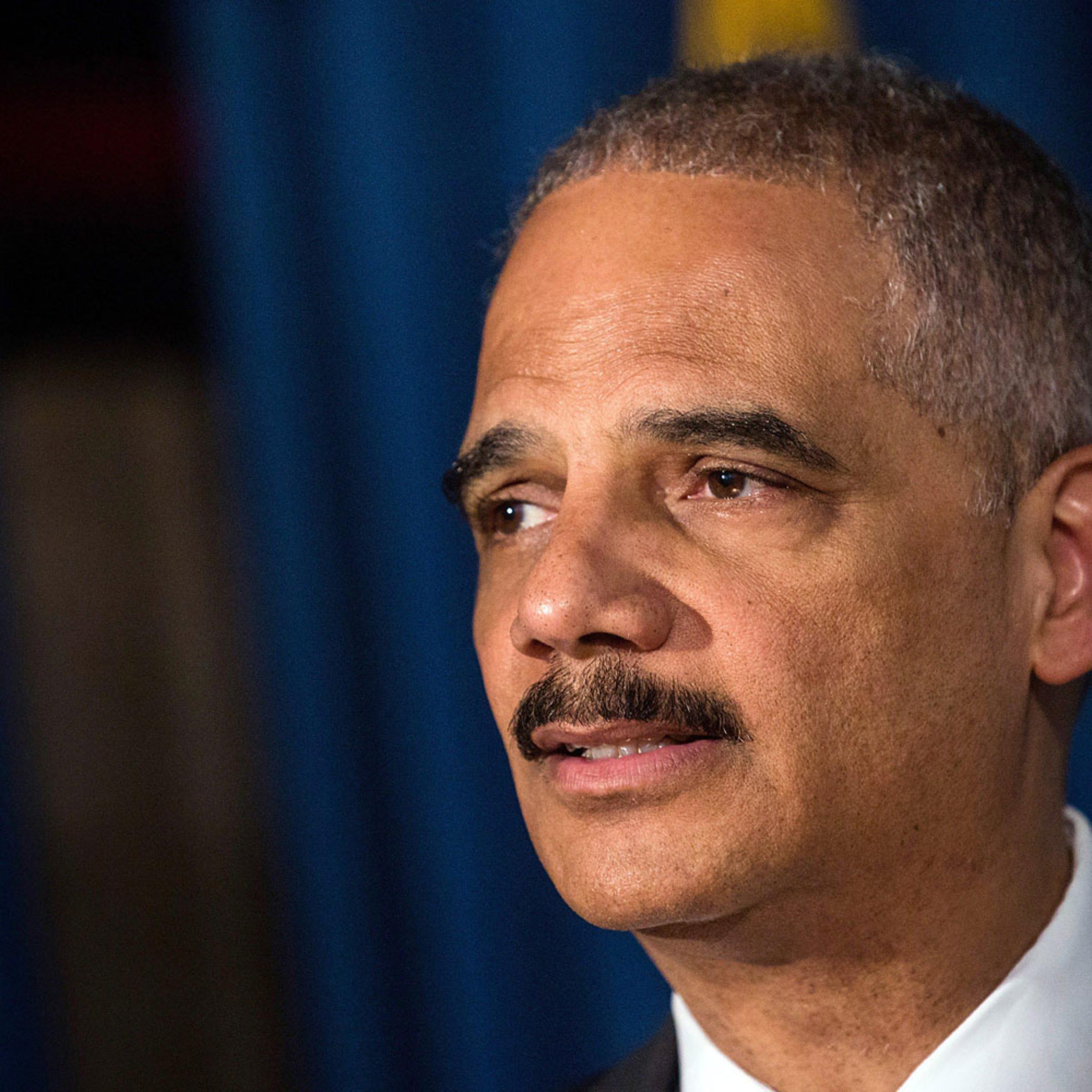 Attorney General Eric Holder speaks at a press conference on April 1, 2014 in New York.