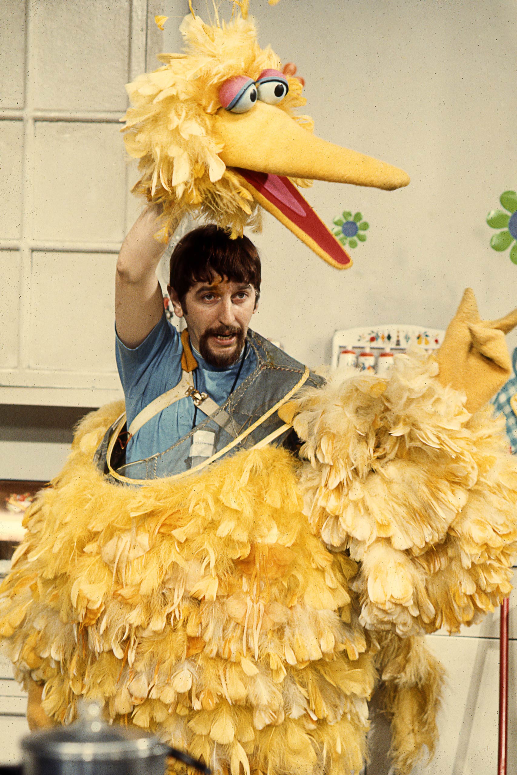 Caroll Spinney joined Sesame Street in its inaugural 1969 season playing both Big Bird and Oscar the Grouch.