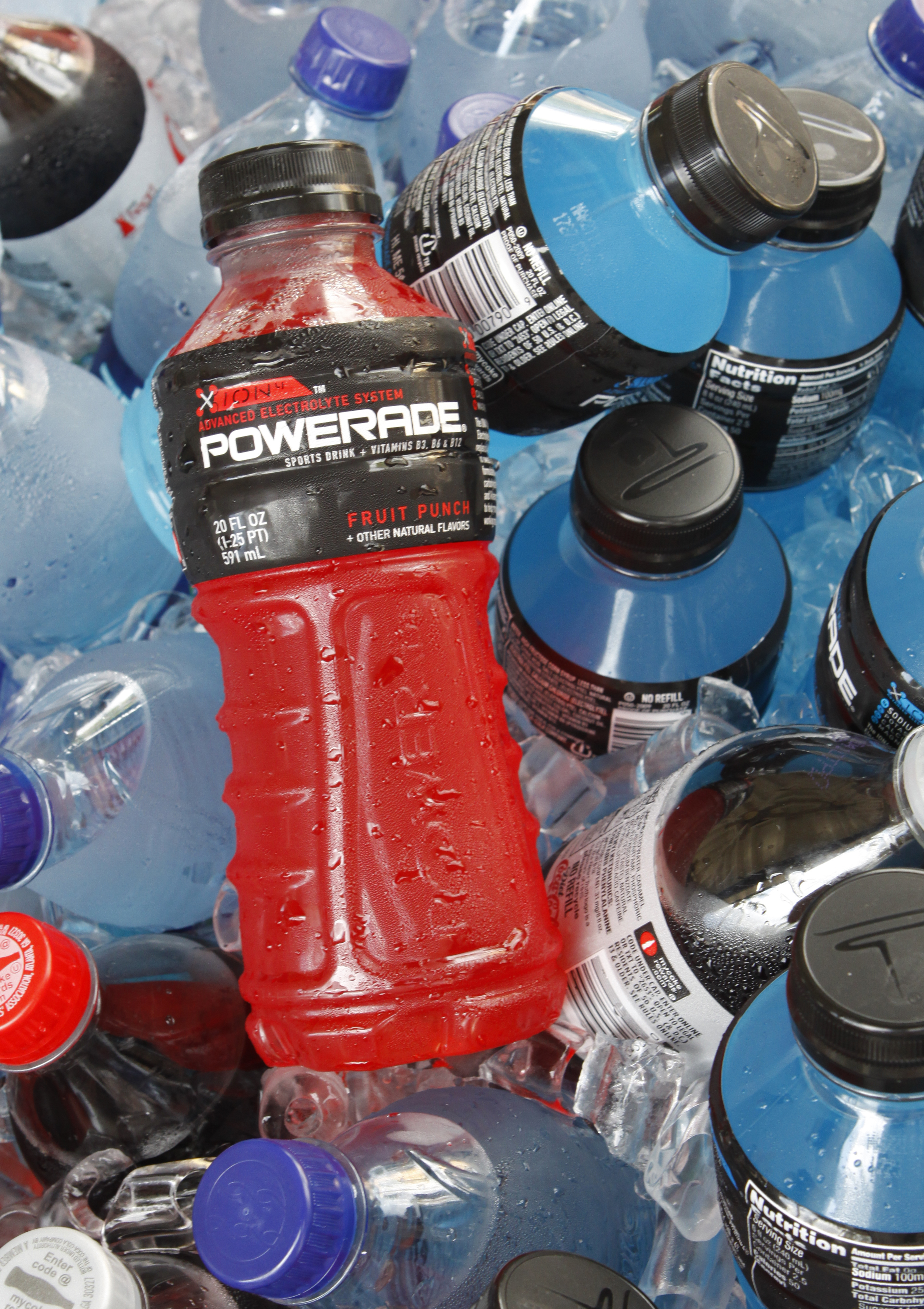 Bottles of Powerade and other Coca-Cola products in Orlando on Aug. 5, 2010.