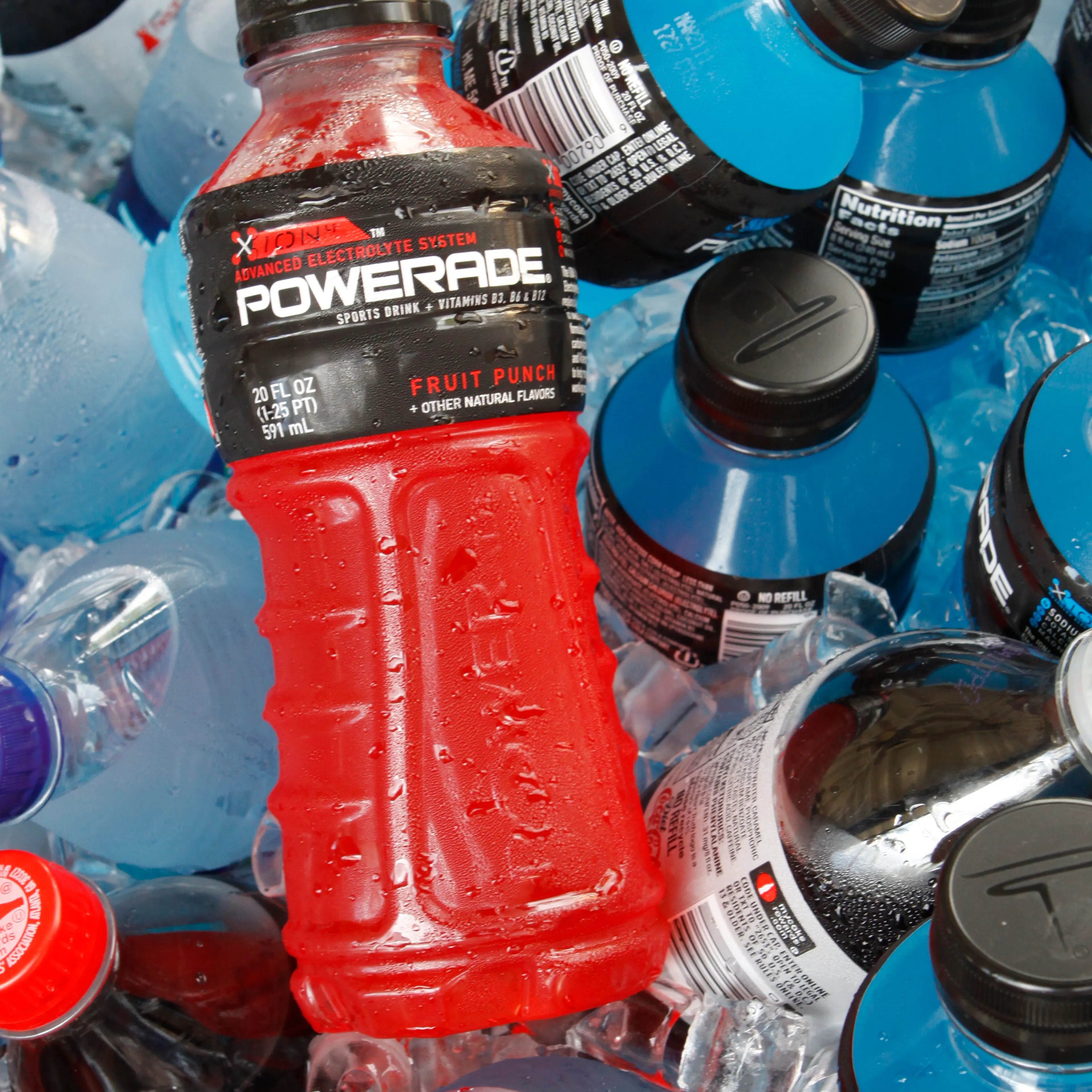 Bottles of Powerade and other Coca-Cola products in Orlando on Aug. 5, 2010.