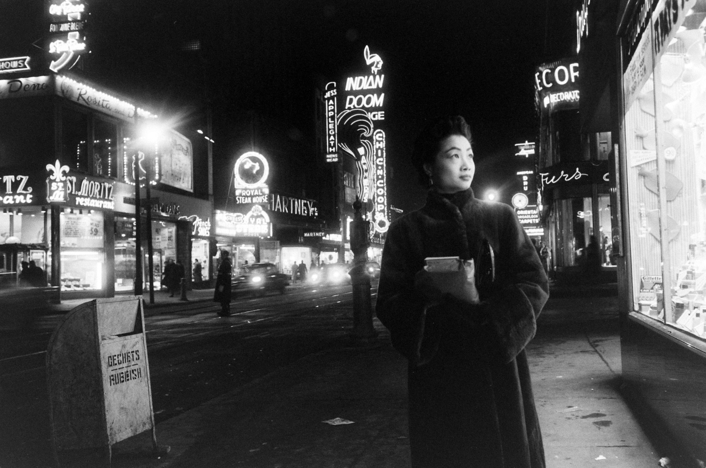 Grace Li in Montreal, Canada, 1956.