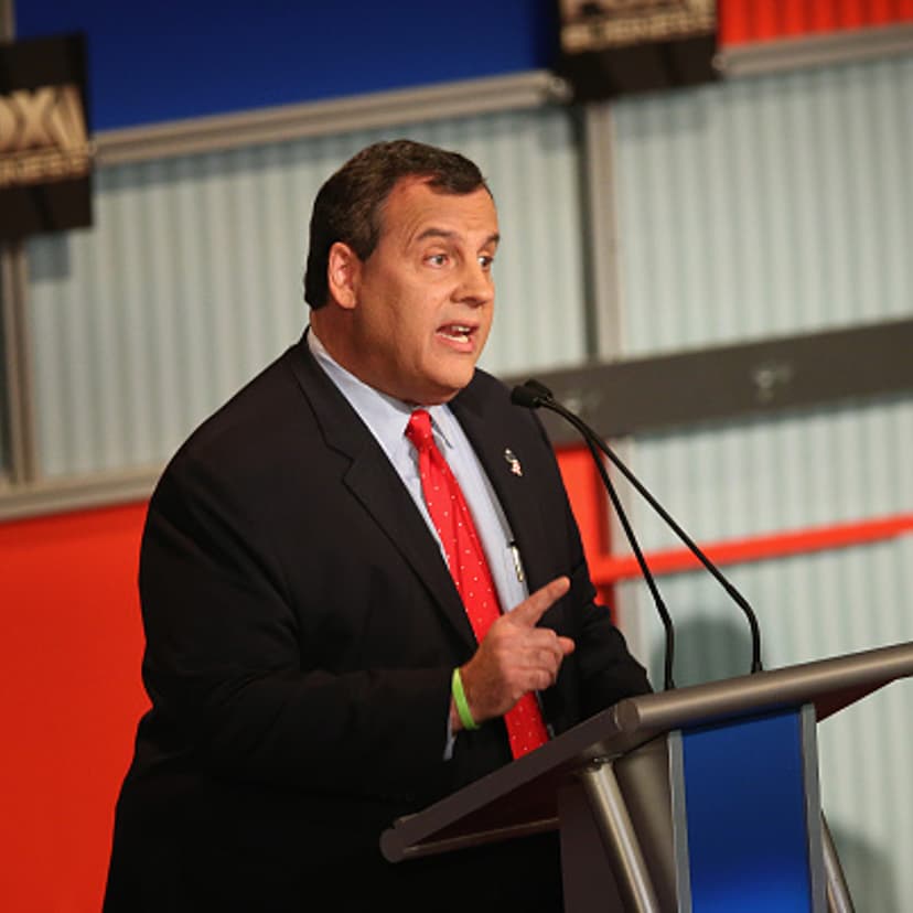 Presidential candidate New Jersey Gov. Chris Christie speaks during the Republican Presidential Debate sponsored by Fox Business and the Wall Street Journal at the Milwaukee Theatre November 10, 2015 in Milwaukee, Wisconsin.