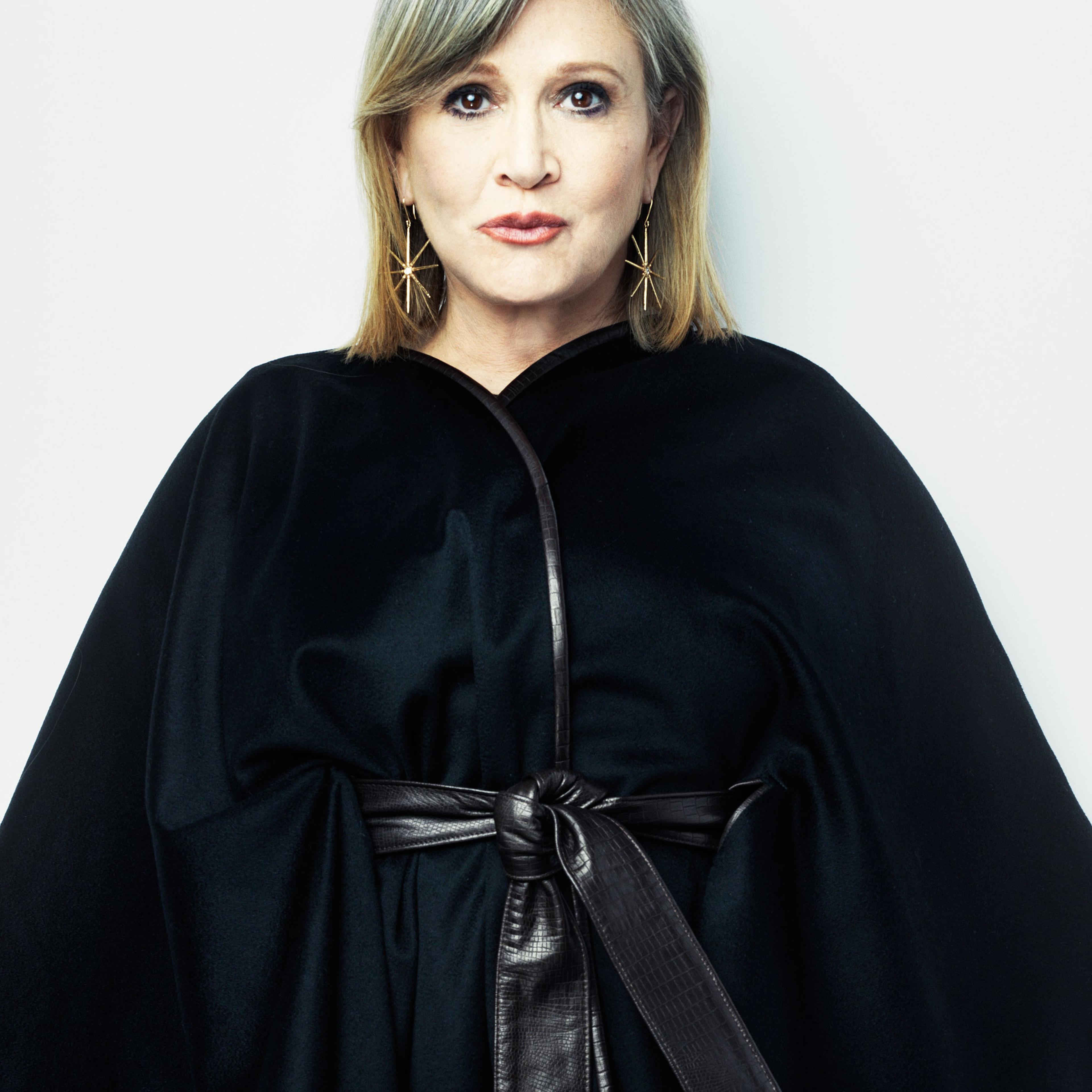 Carrie Fisher photographed for Time on October 27, 2015 in Los Angeles
