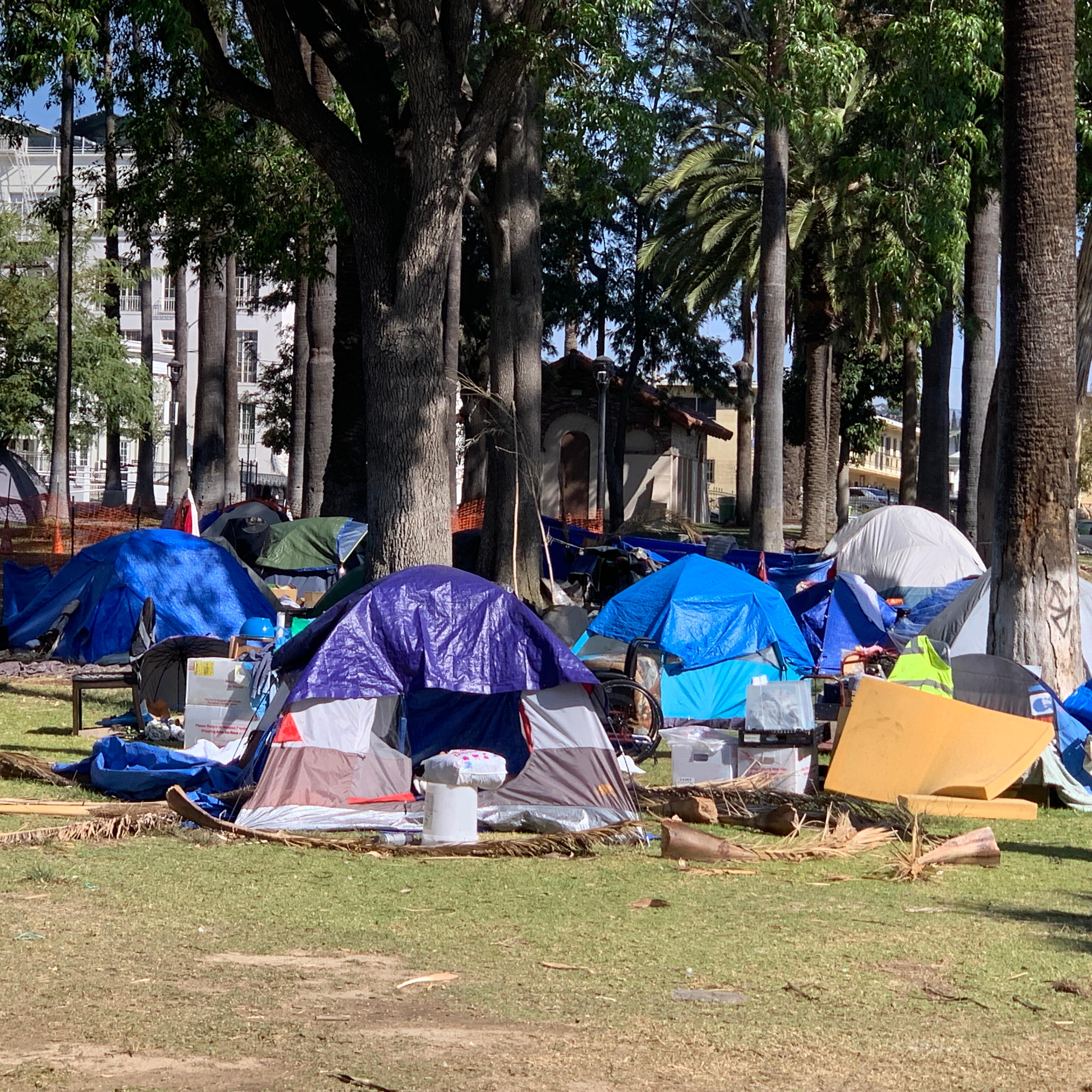 Homeless encampment