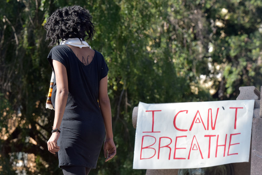 I can't breathe protest sign
