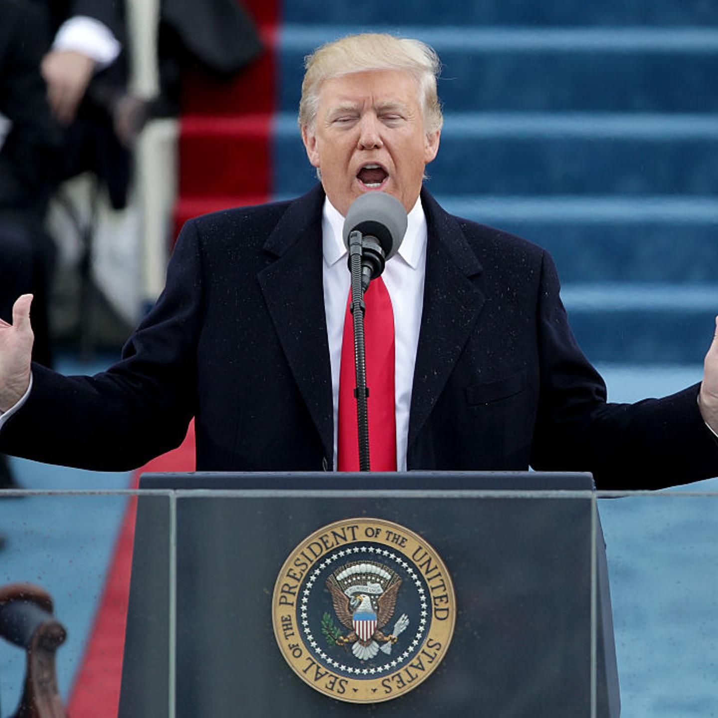 On the West Front of the U.S. Capitol on January 20, 2017 in Washington, DC. In today's inauguration ceremony Donald J. Trump becomes the 45th president of the United States.
