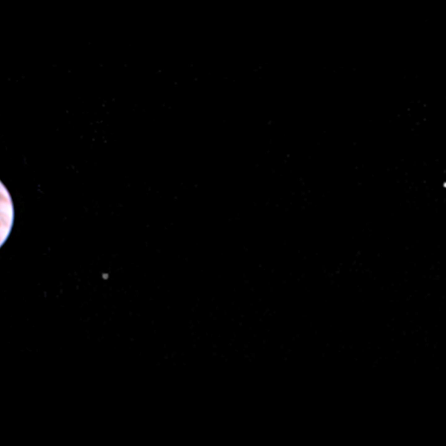 This color view from NASA's Juno spacecraft is made from some of the first images taken by JunoCam after the spacecraft entered orbit around Jupiter on July 5, 2016.
