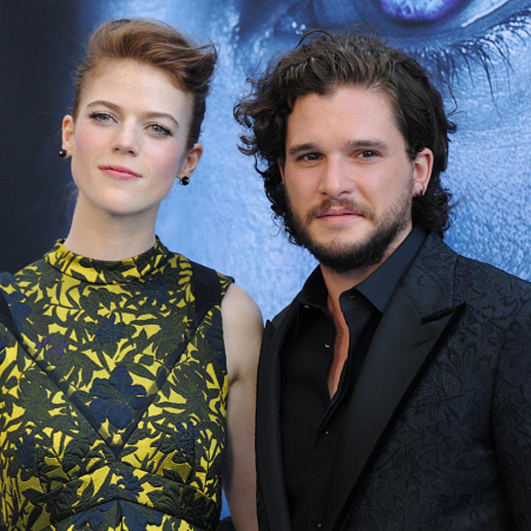 Kit Harington and Rose Leslie arrive at the premiere of HBO's 'Game Of Thrones' Season 7 at Walt Disney Concert Hall on July 12, 2017 in Los Angeles, California.