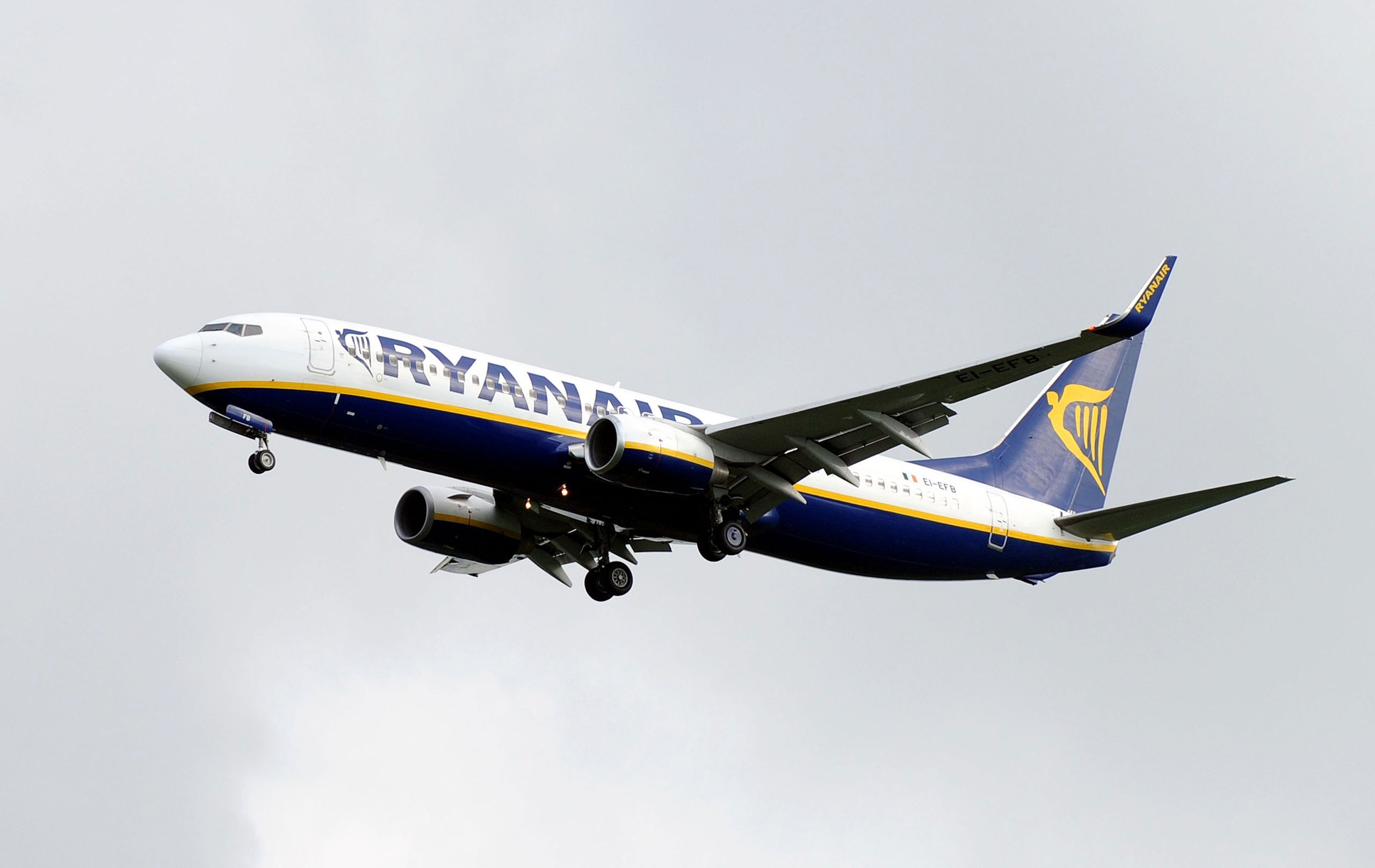 A Ryanair Boeing 737 on Nov. 3, 2014.