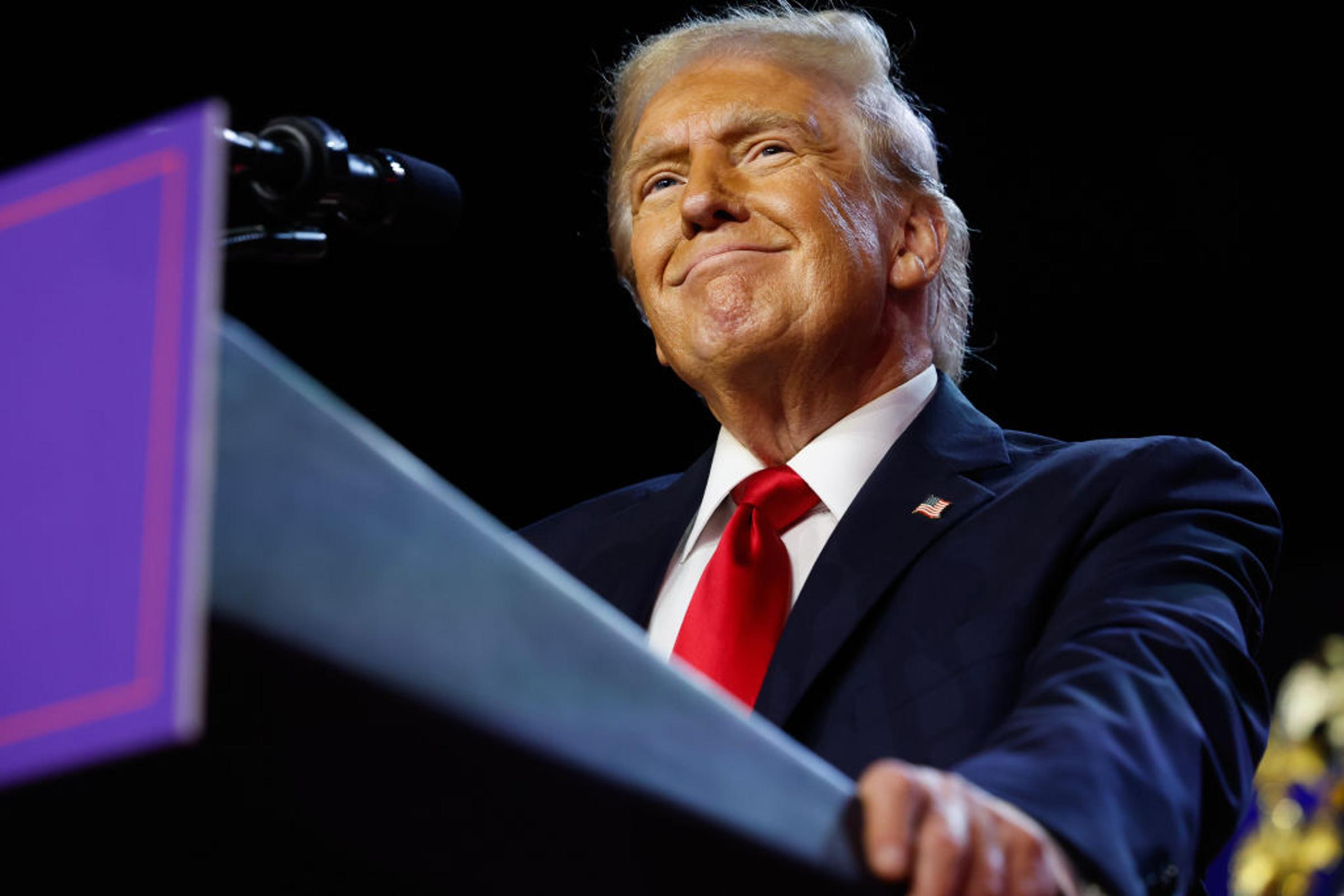 Republican Presidential Nominee Donald Trump Holds Election Night Event In West Palm Beach