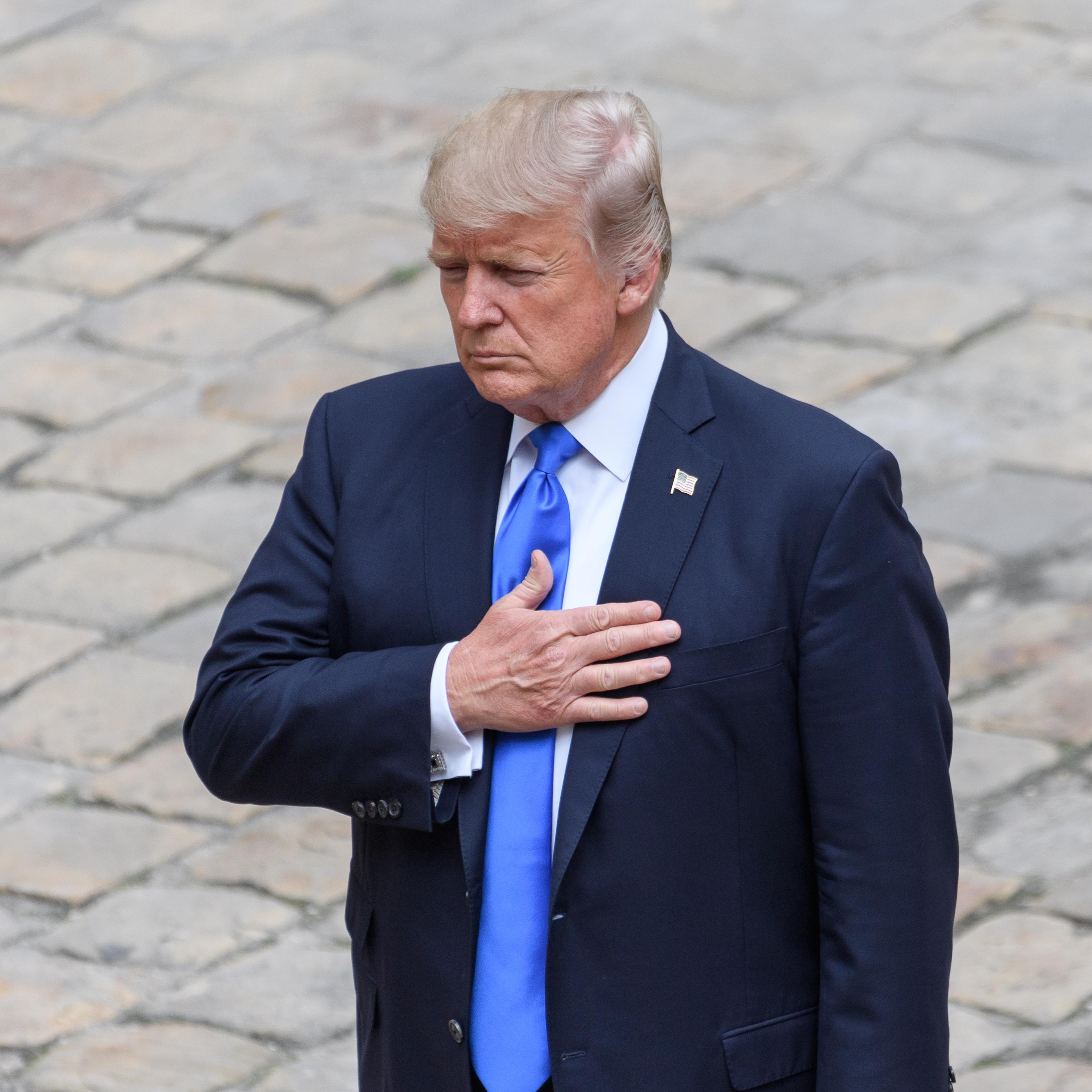 Emmanuel Macron Receives Donald Trump In Paris