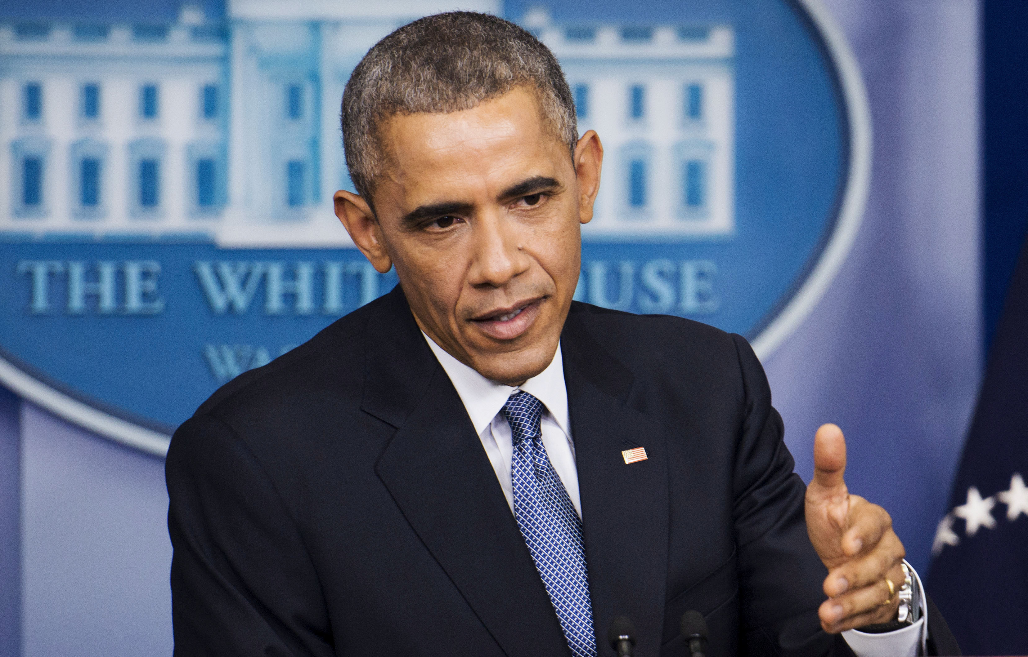 President Barack Obama at the End-Of-Year News Conference at the White House on Dec. 19, 2014.