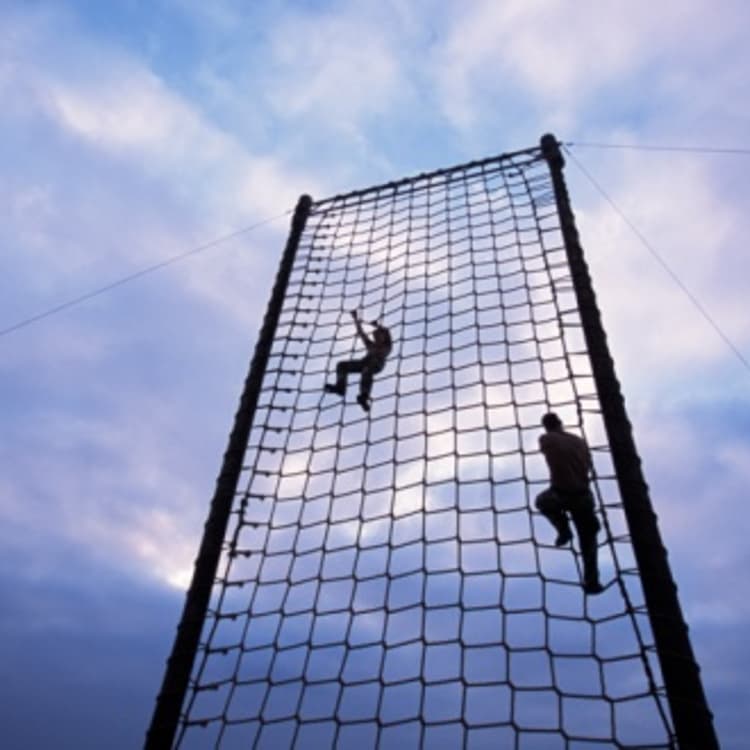 man-net-obstacle-course