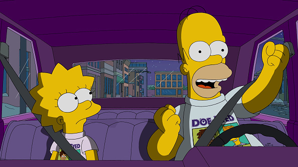Lisa and Homer in The Simpsons