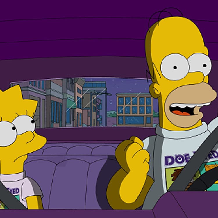 Lisa and Homer in The Simpsons