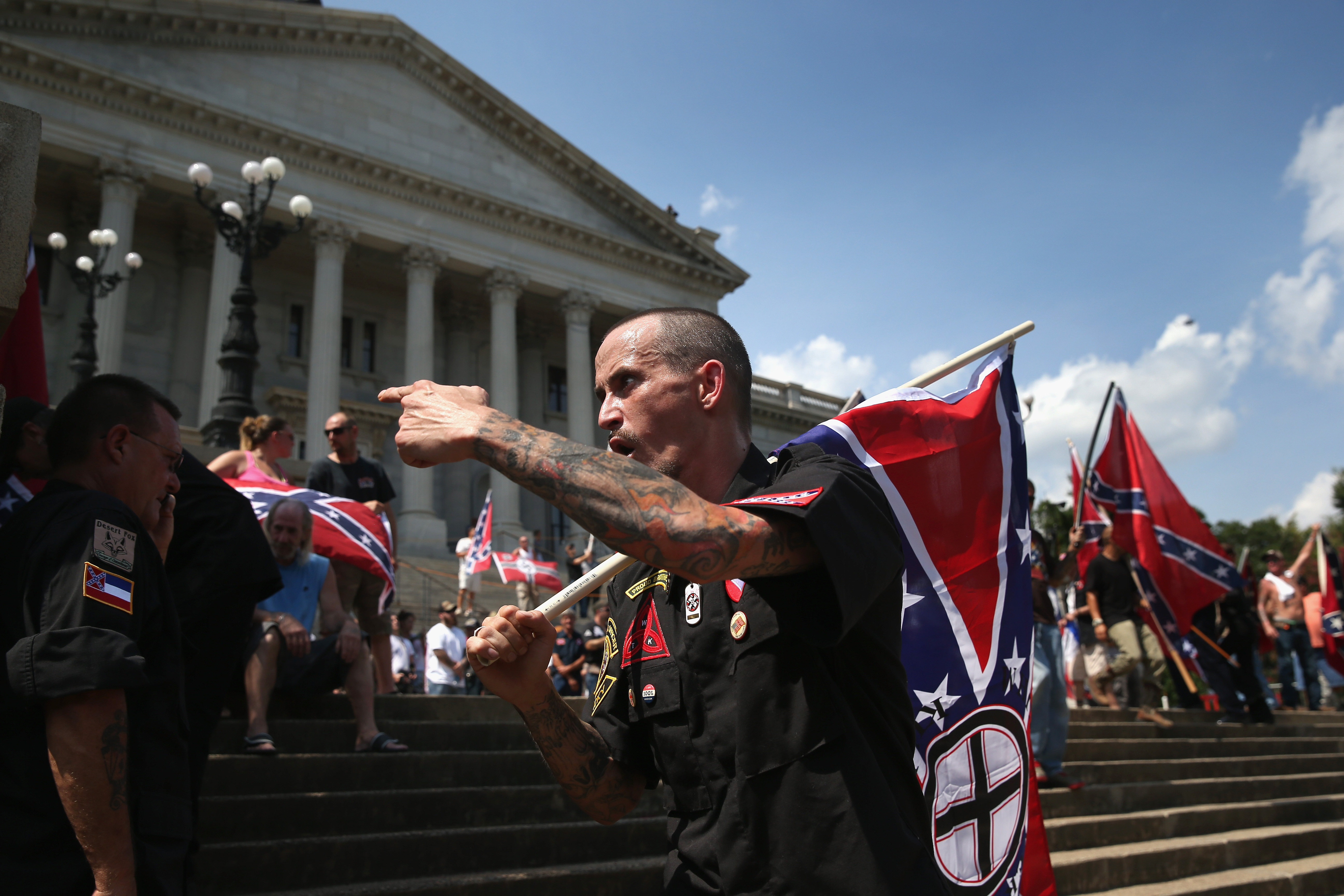 Ku Klux Klan Holds Rally Outside South Carolina Statehouse