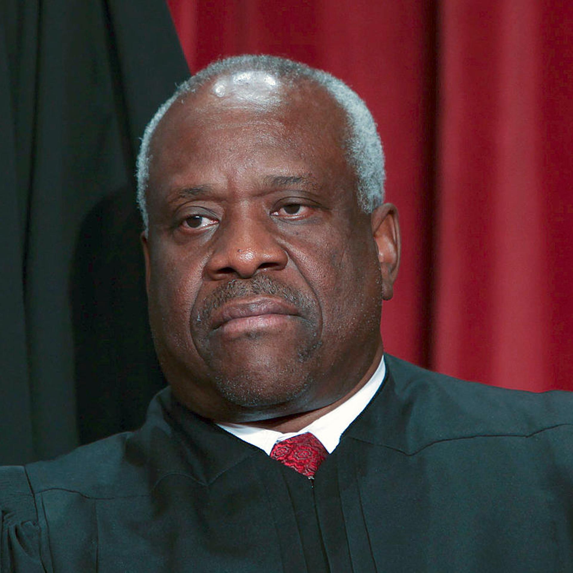 U.S. Supreme Court Justice Clarence Thomas poses during the