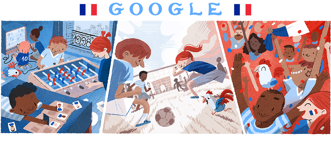 Helene Leroux's 2018 World Cup Google doodle 