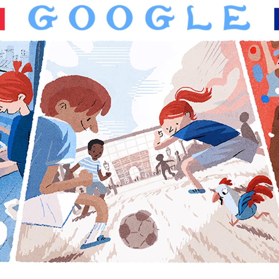 Helene Leroux's 2018 World Cup Google doodle