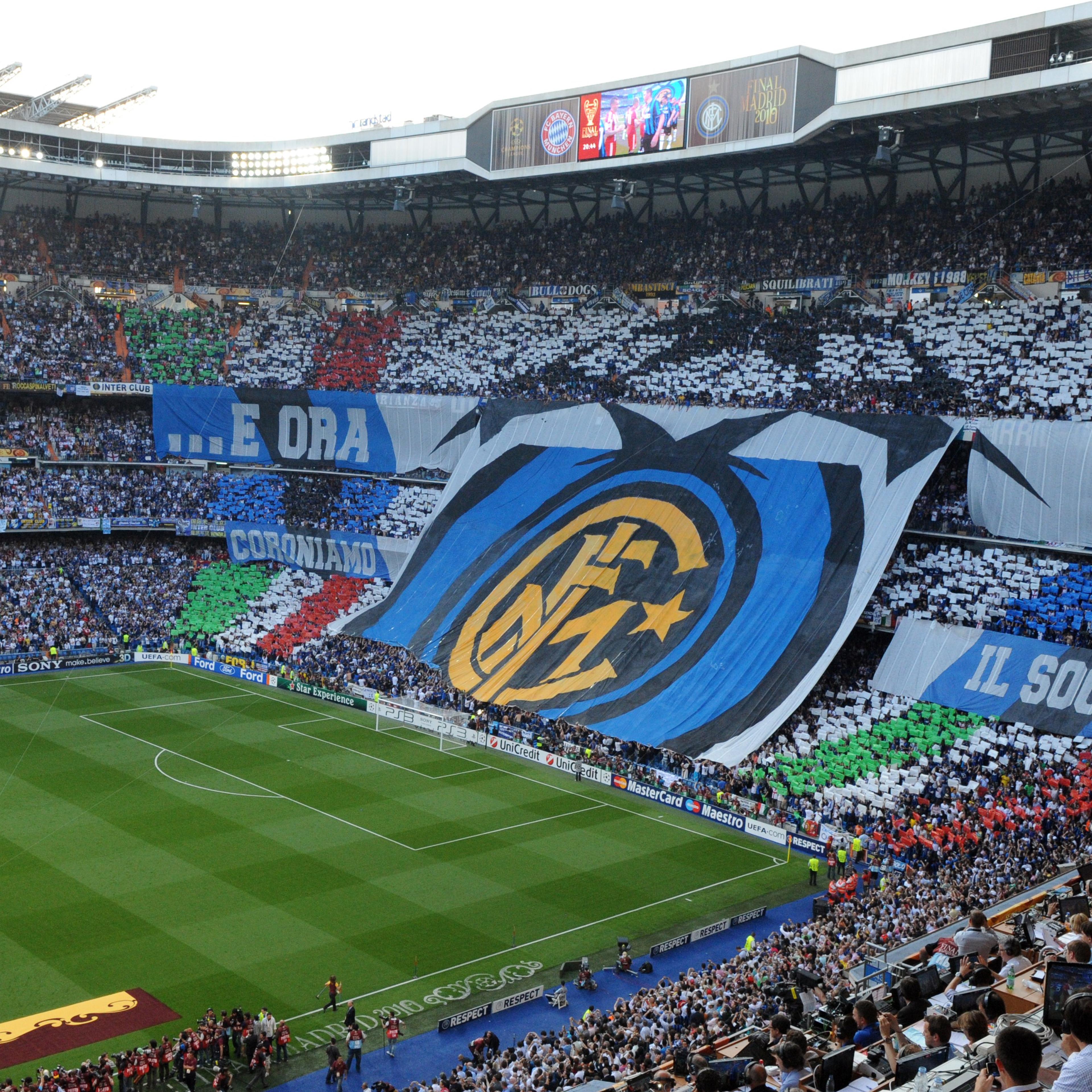 The logo of Inter Milan is displayed bef