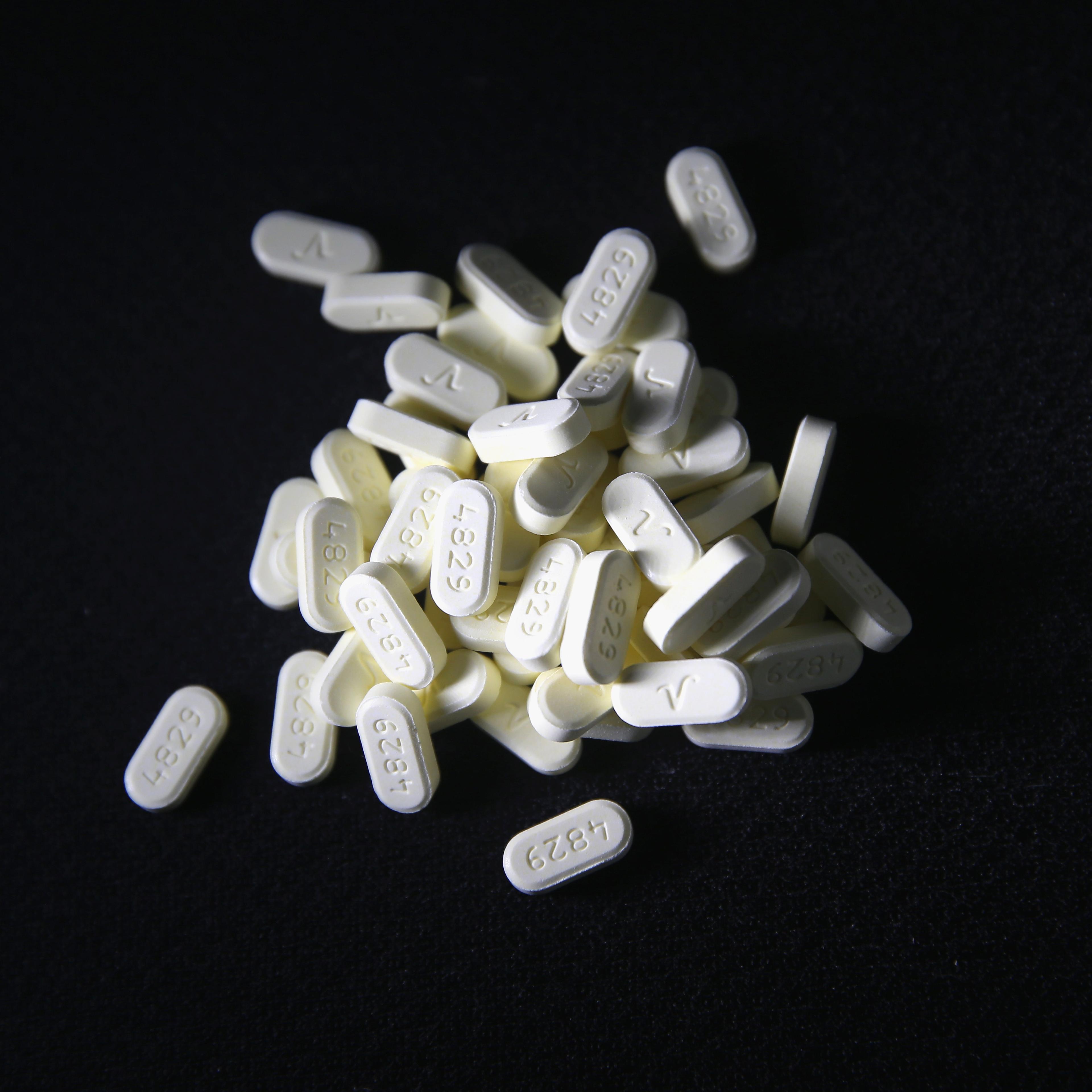 Pills of Oxycodone, an opioid