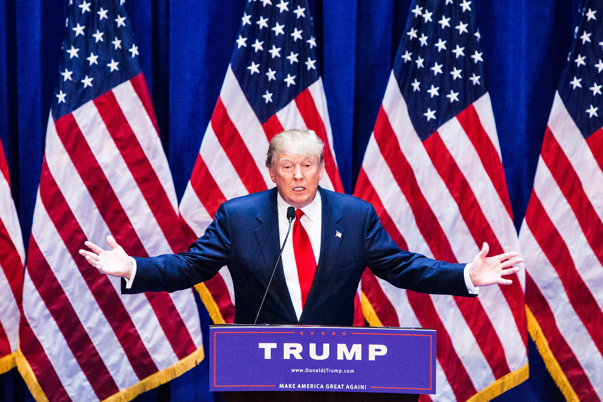 Donald Trump Makes Announcement At Trump Tower