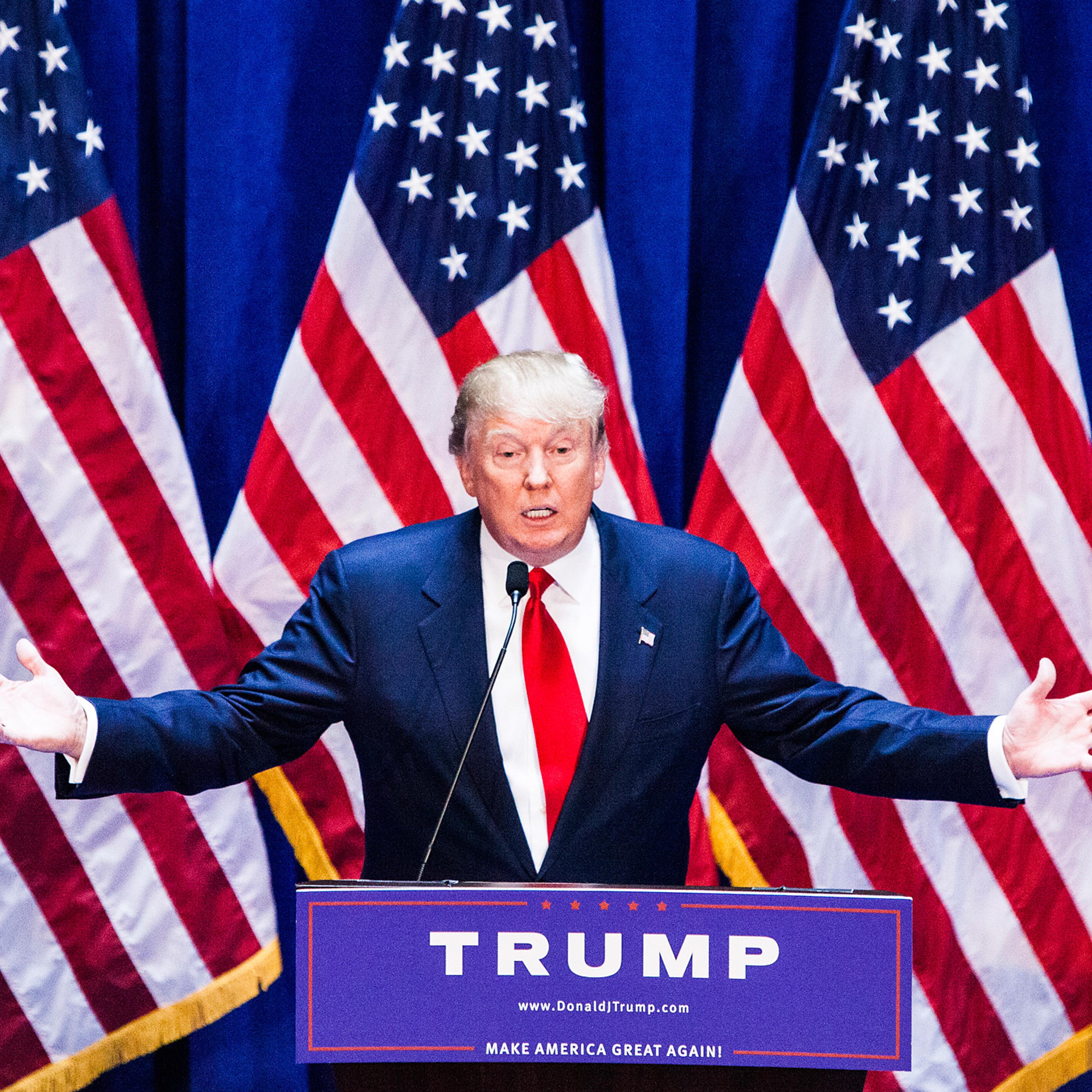Donald Trump Makes Announcement At Trump Tower