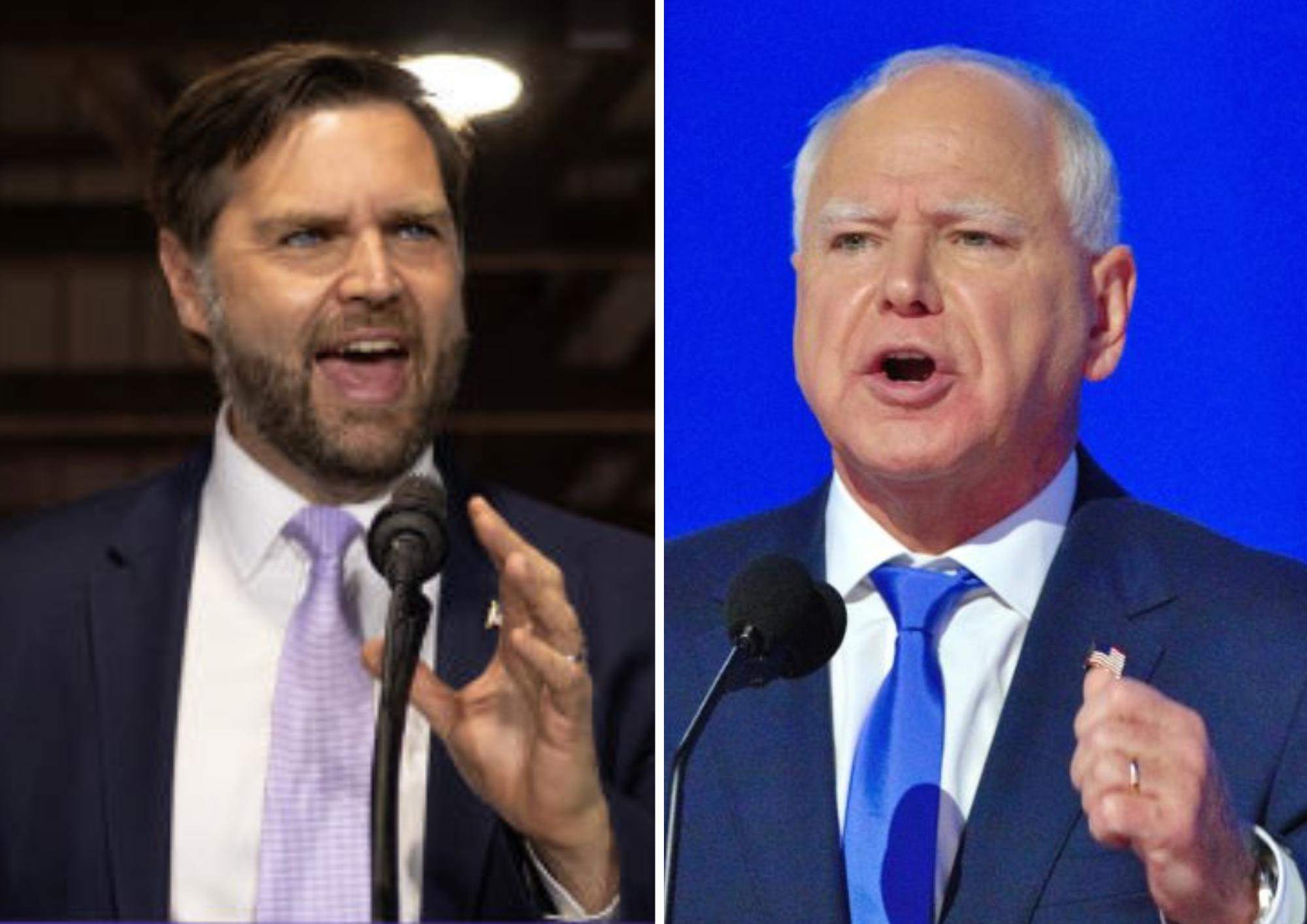 J.D. Vance and Tim Walz will face each other in a vice-presidential debate.