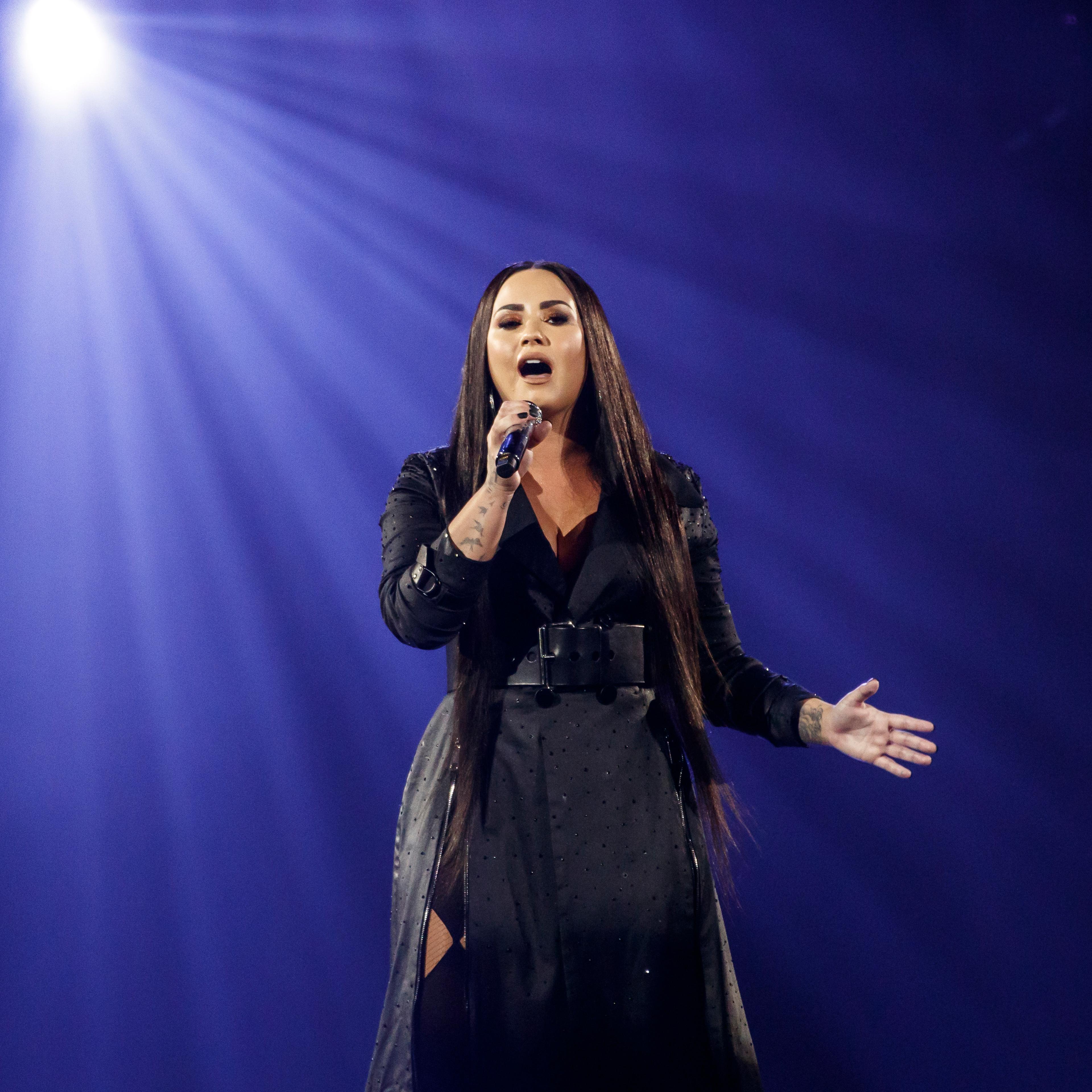 Demi Lovato Performs in Concert in Barcelona