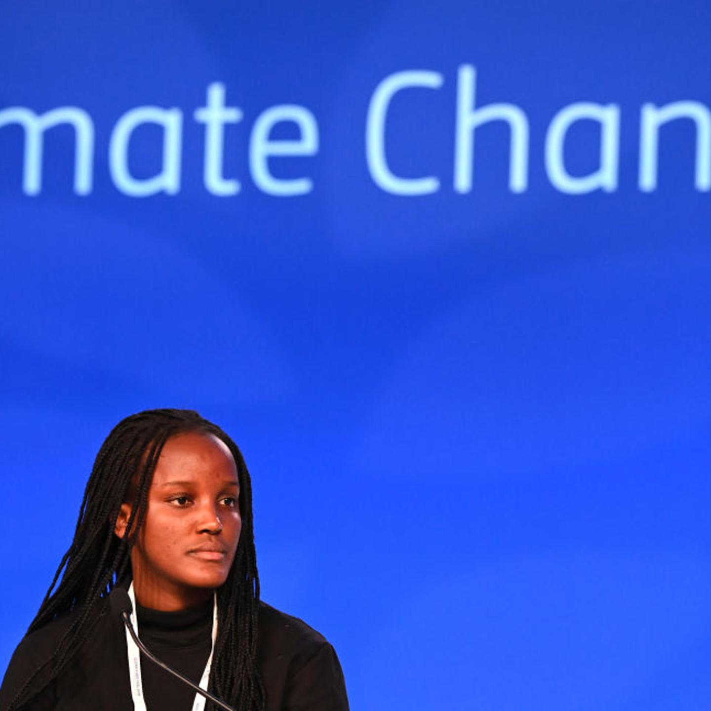 Climate activist Vanessa Nakate attends the 2021 COP26 climate summit in Glasgow.