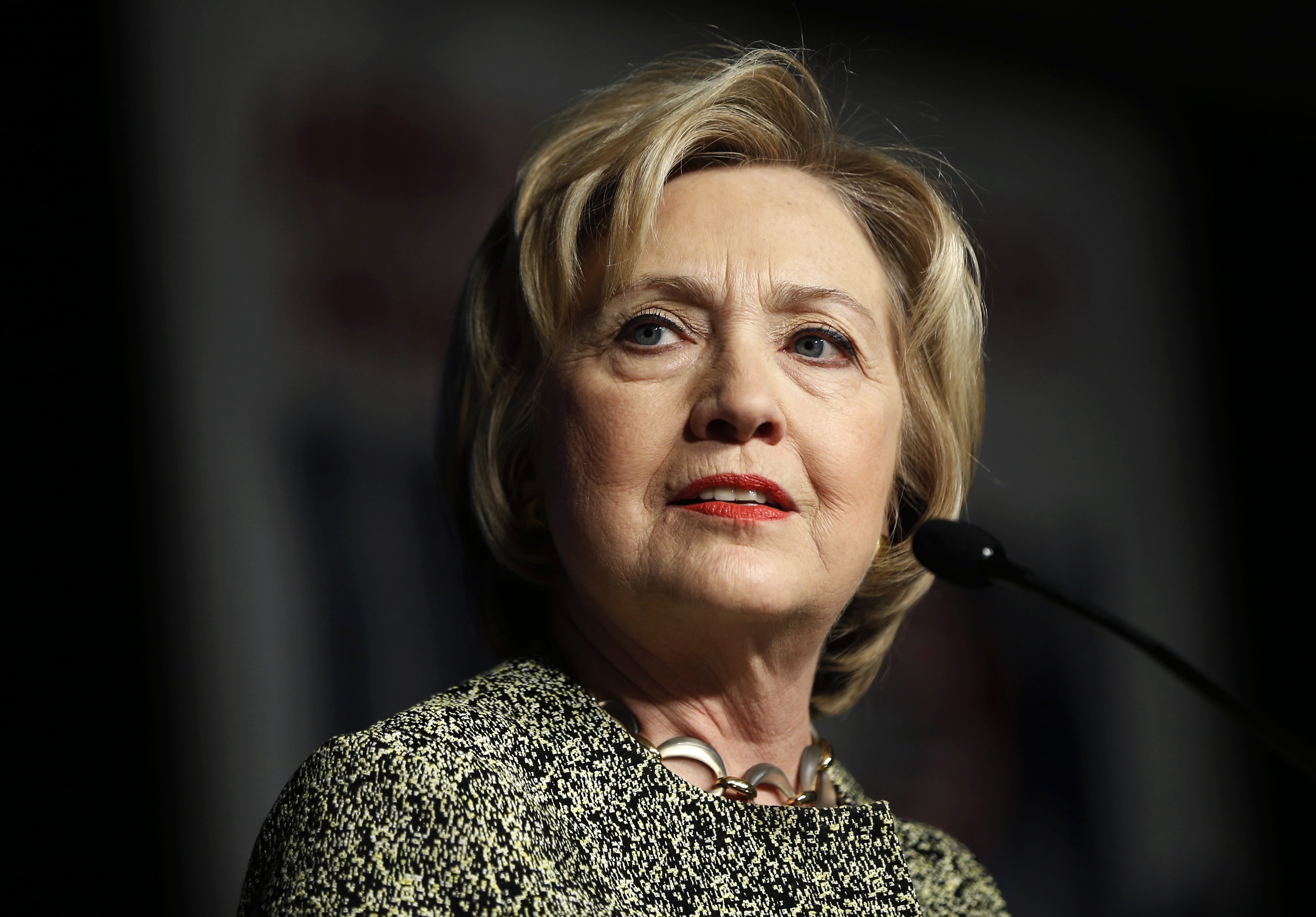 Hillary Clinton speaks at the Pennsylvania AFL-CIO Convention in Philadelphia on April 6, 2016.