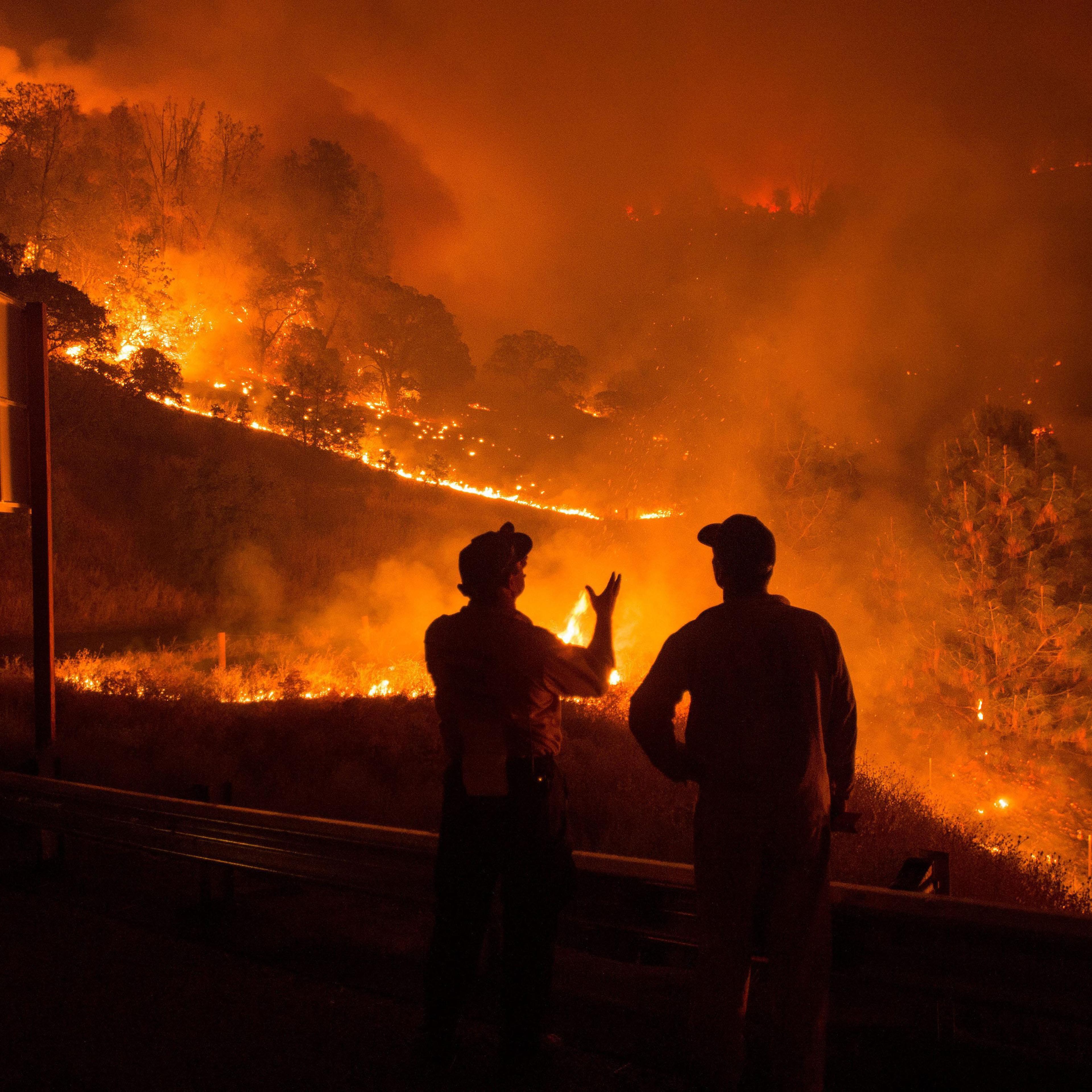 California wildfire in Lake County