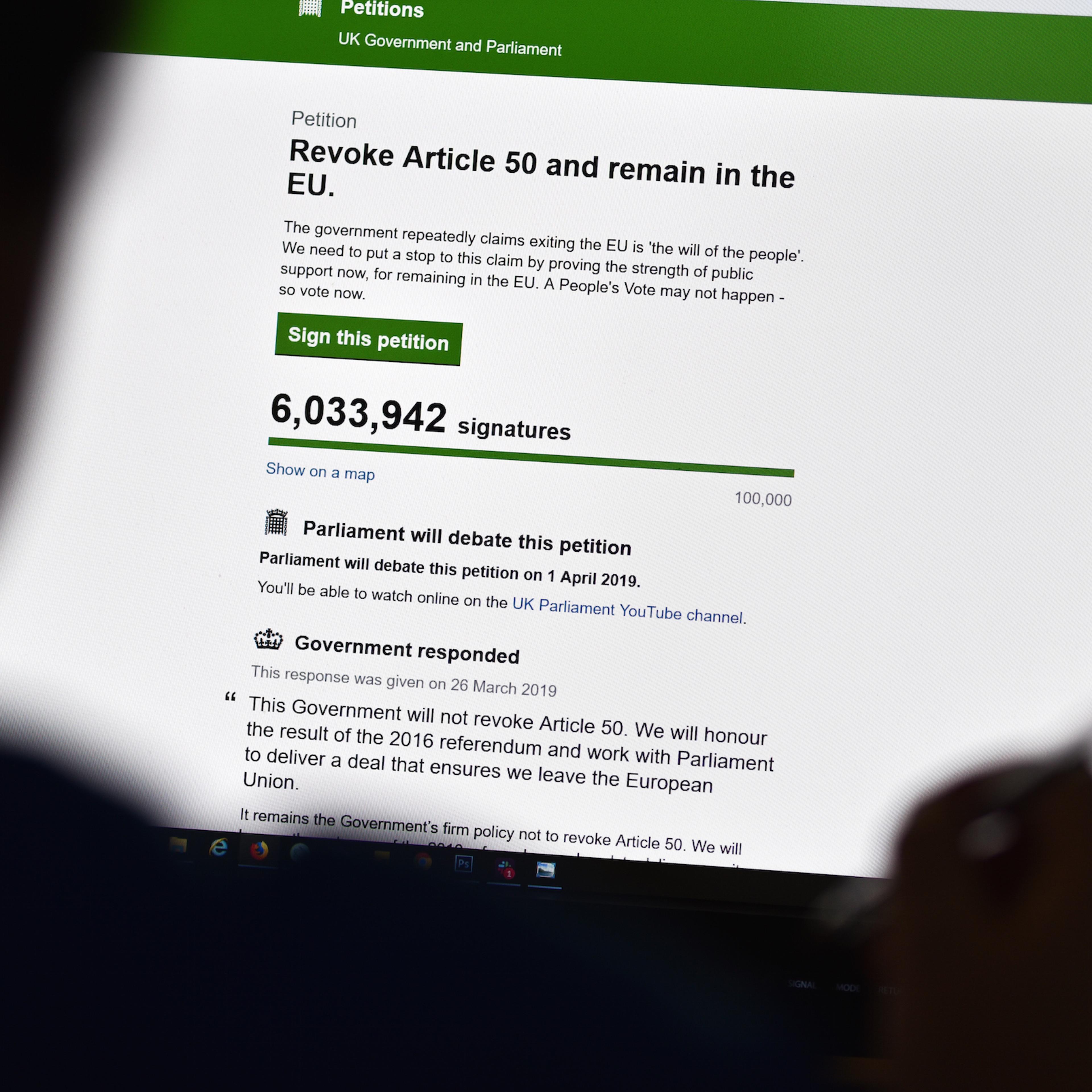 Revoke Article 50 Petition