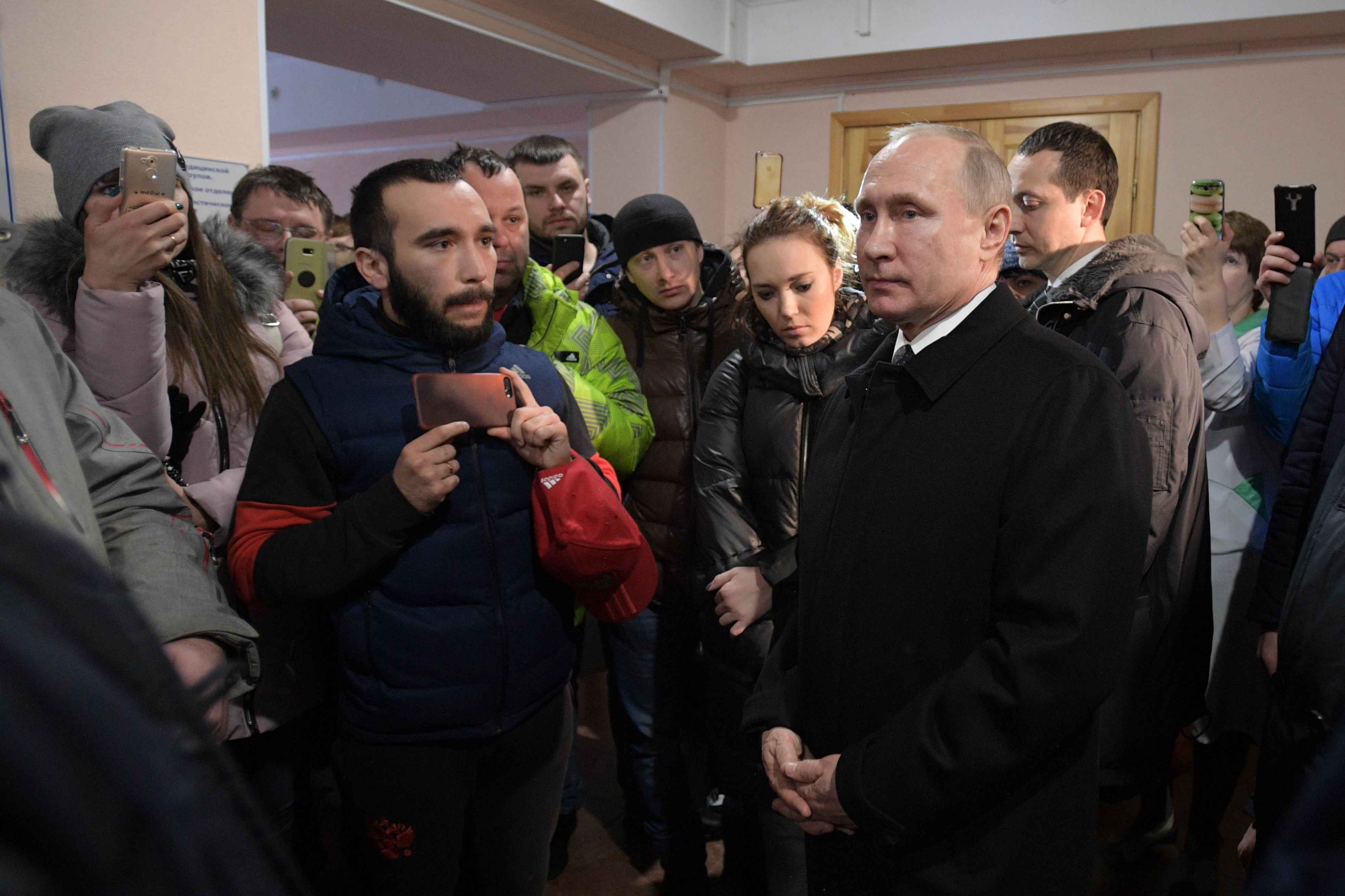 Russian President Putin arrives in Siberian city of Kemerovo