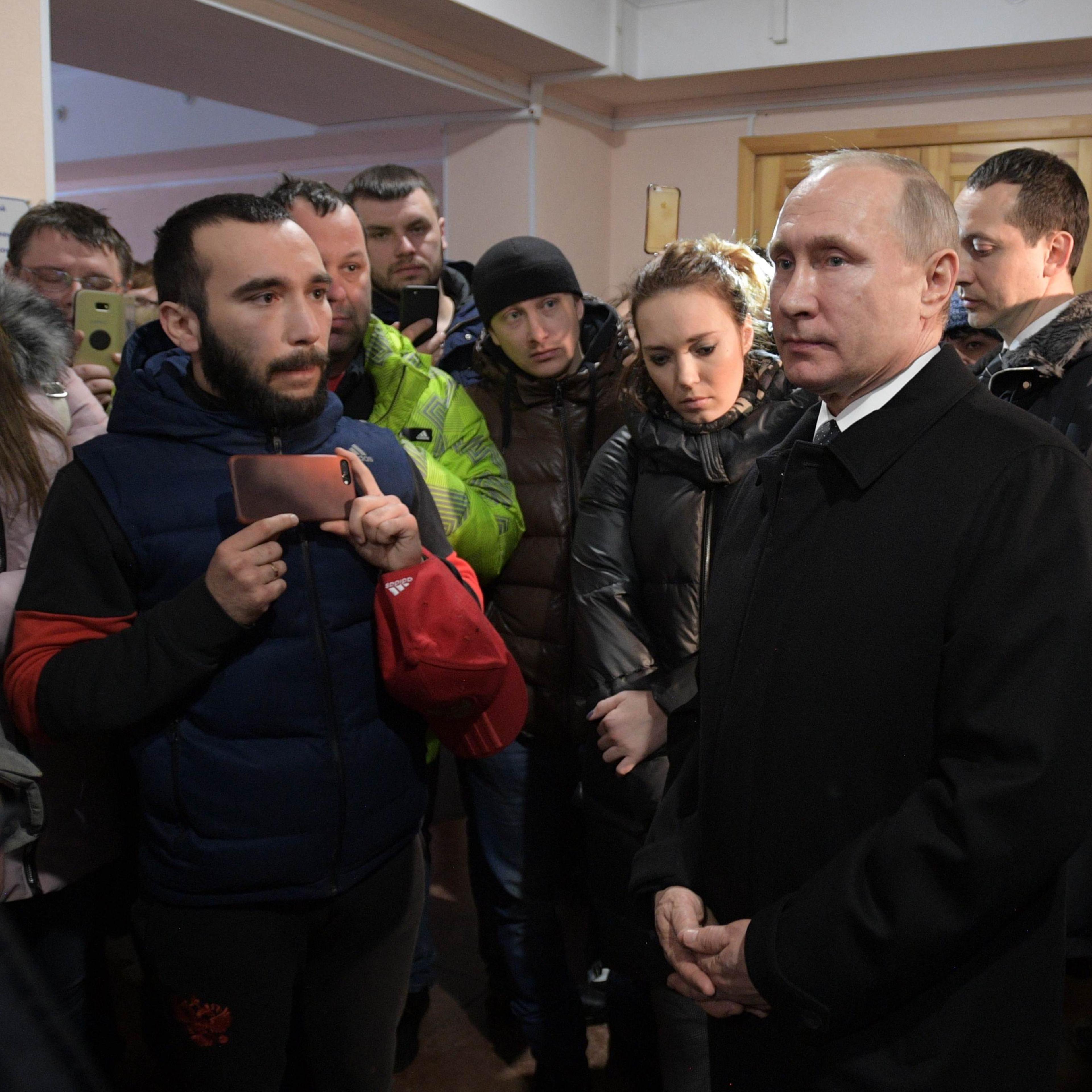 Russian President Putin arrives in Siberian city of Kemerovo
